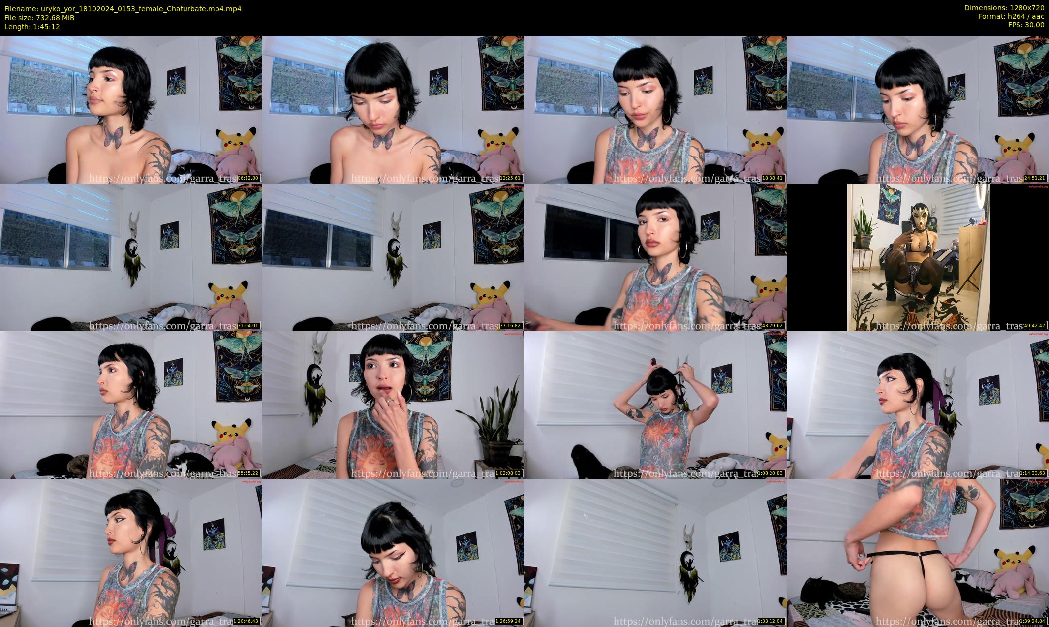 uryko_yor — 106 minute Chaturbate female cam show recording, 720p, Oct 18, 2024