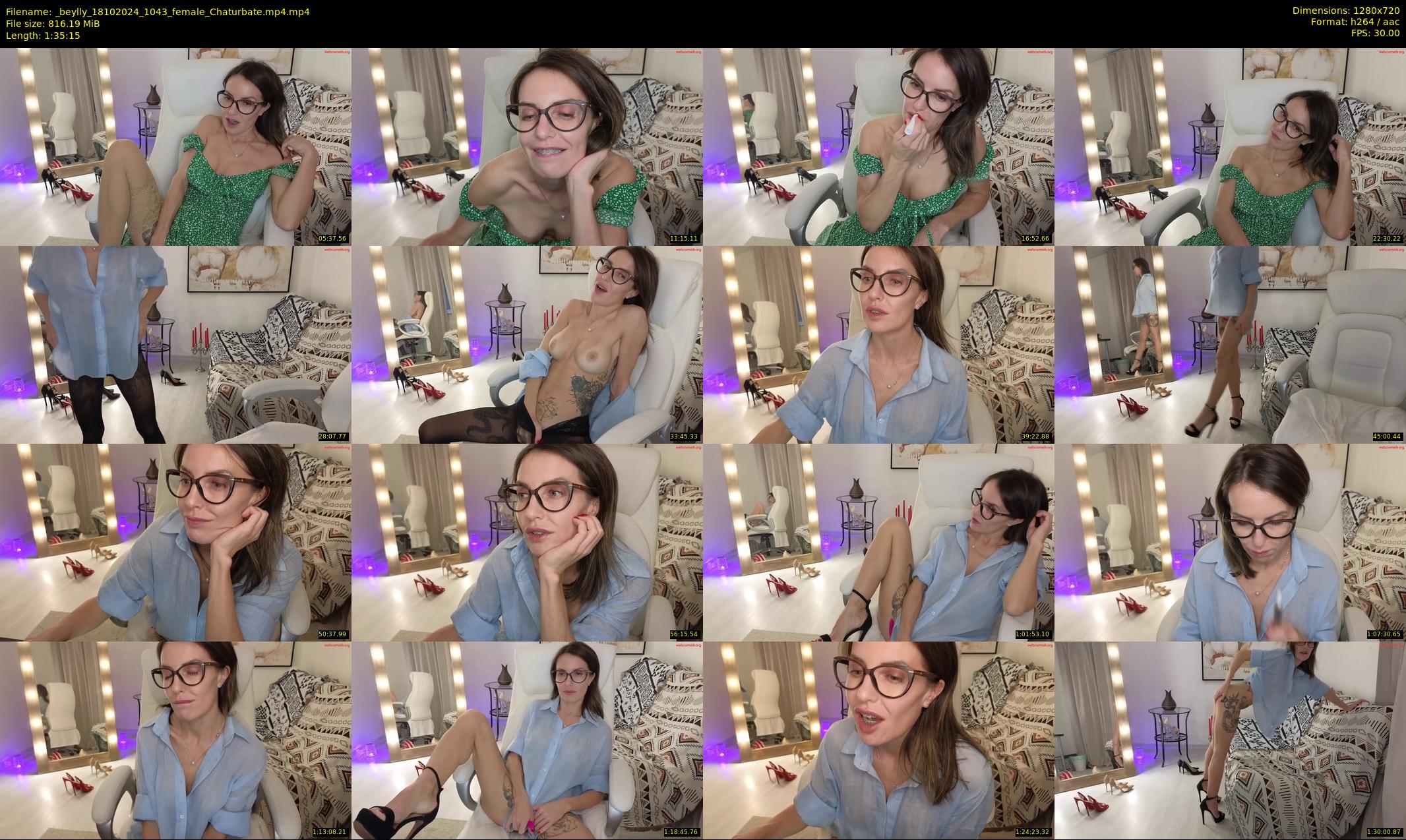 _beylly — 96 minute Chaturbate female cam show recording, 720p, Oct 18, 2024