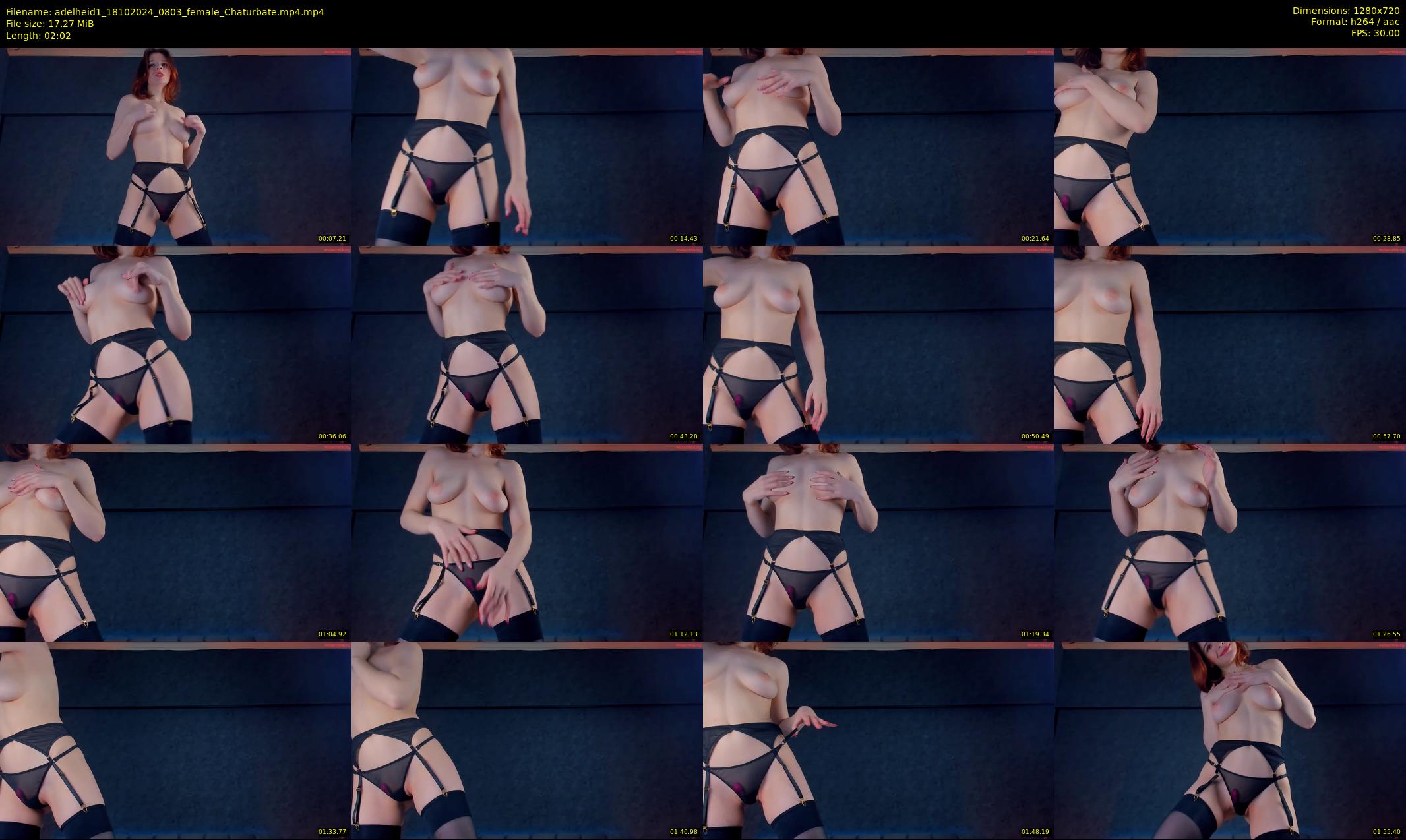adelheid1 — 3 minute Chaturbate female cam show recording, 720p, Oct 18, 2024