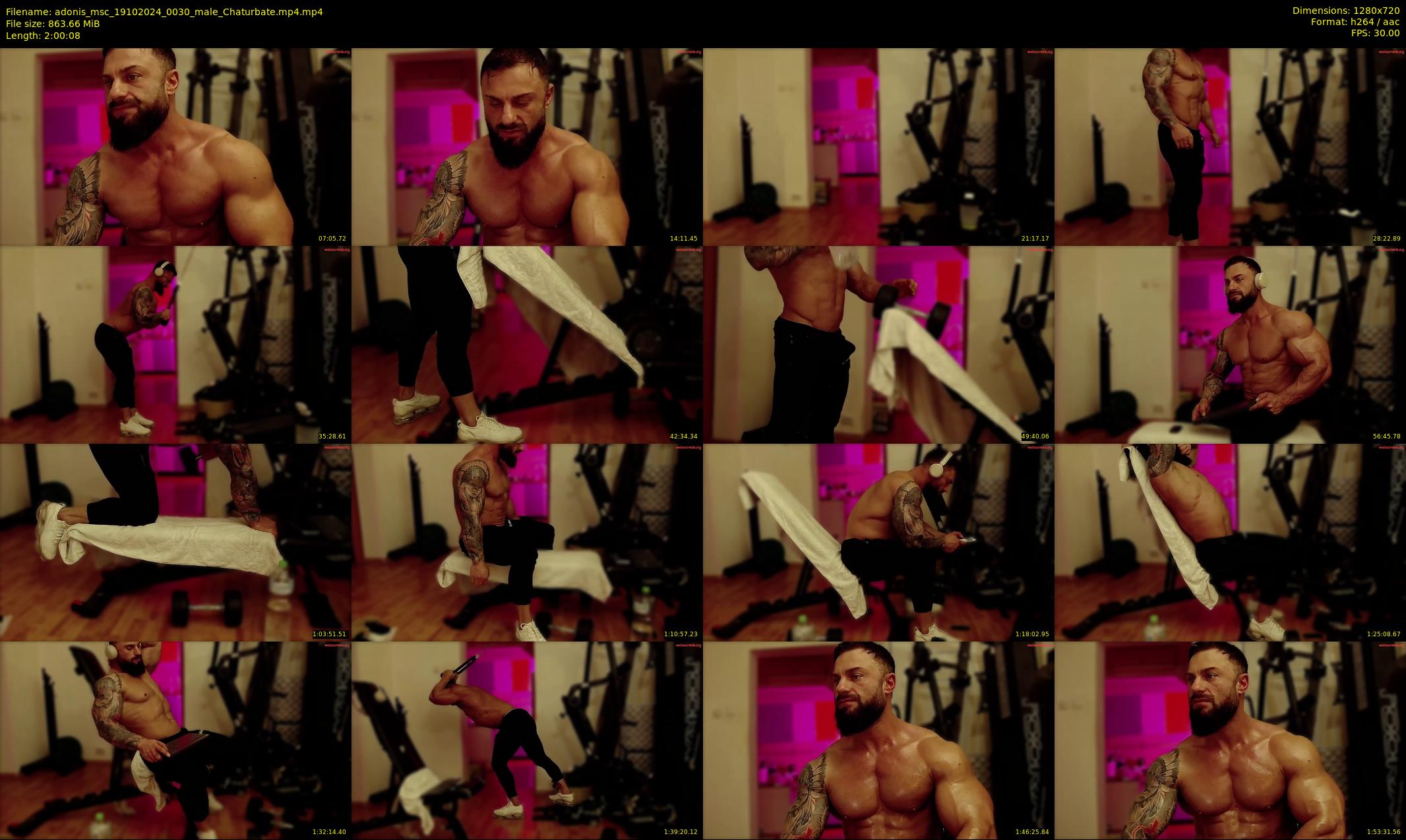 adonis_msc — 121 minute Chaturbate male cam show recording, 720p, Oct 19, 2024