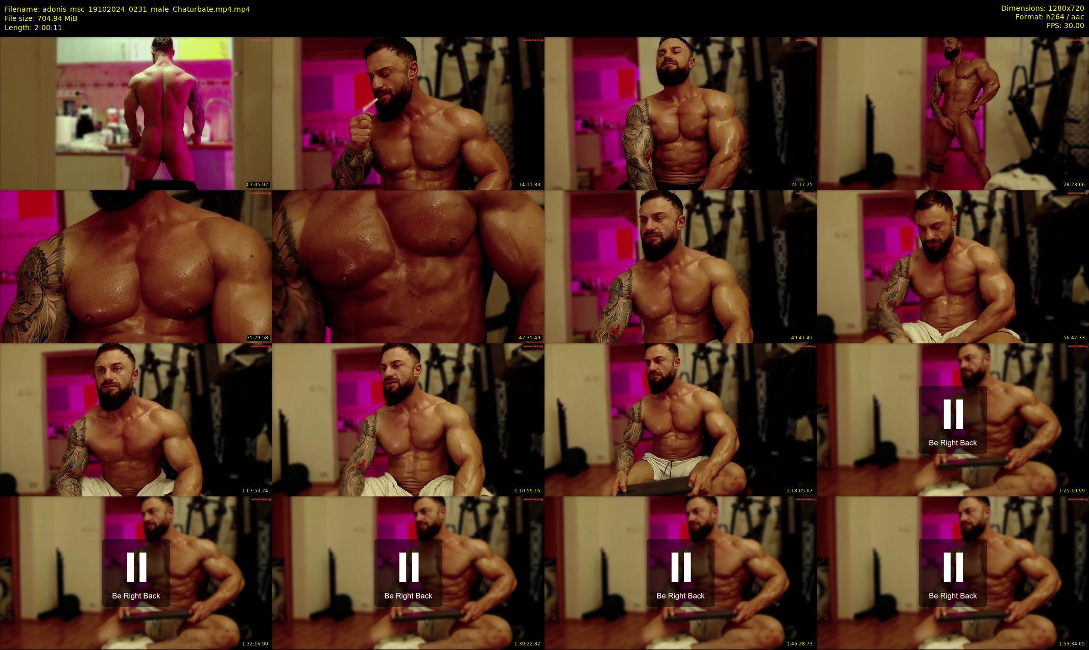 adonis_msc — 121 minute Chaturbate male cam show recording, 720p, Oct 19, 2024