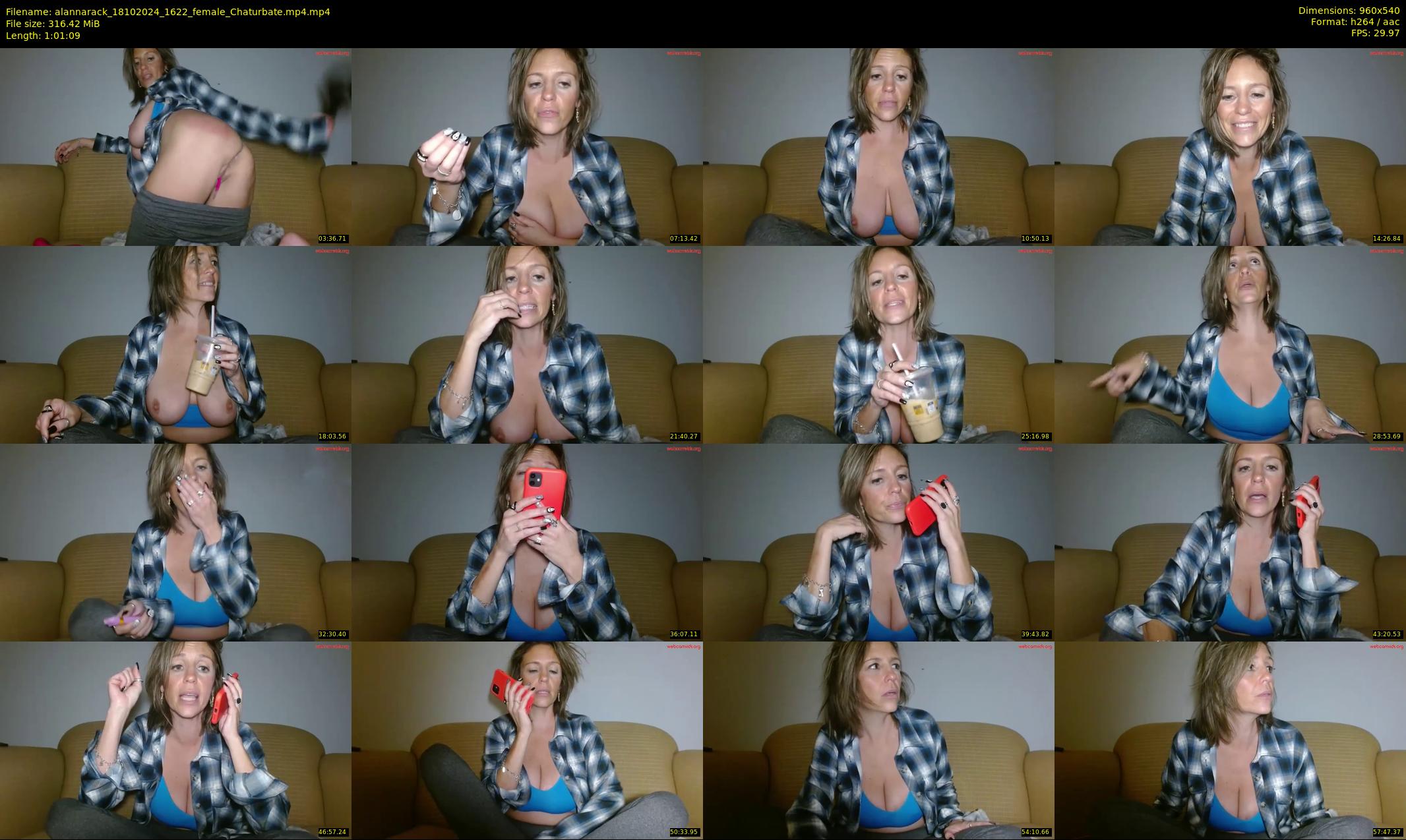 alannarack — 62 minute Chaturbate female cam show recording, 480p, Oct 18, 2024