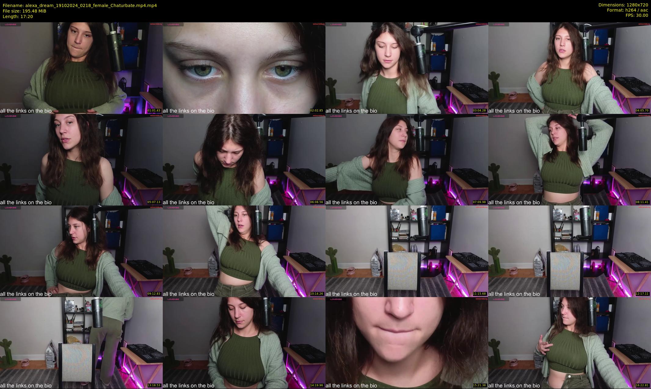 alexa_dream — 18 minute Chaturbate female cam show recording, 720p, Oct 19, 2024