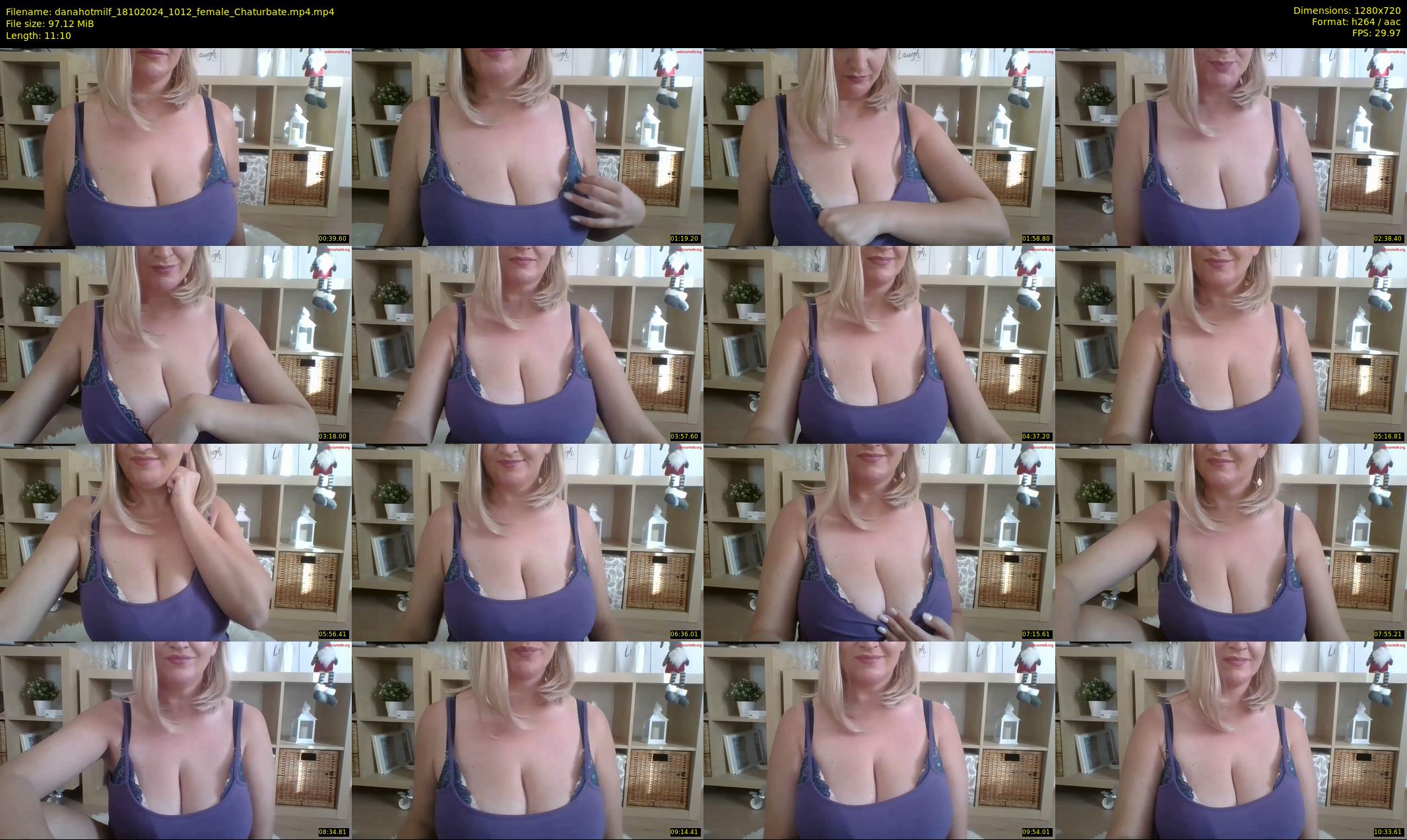 danahotmilf — 12 minute Chaturbate female cam show recording, 720p, Oct 18, 2024