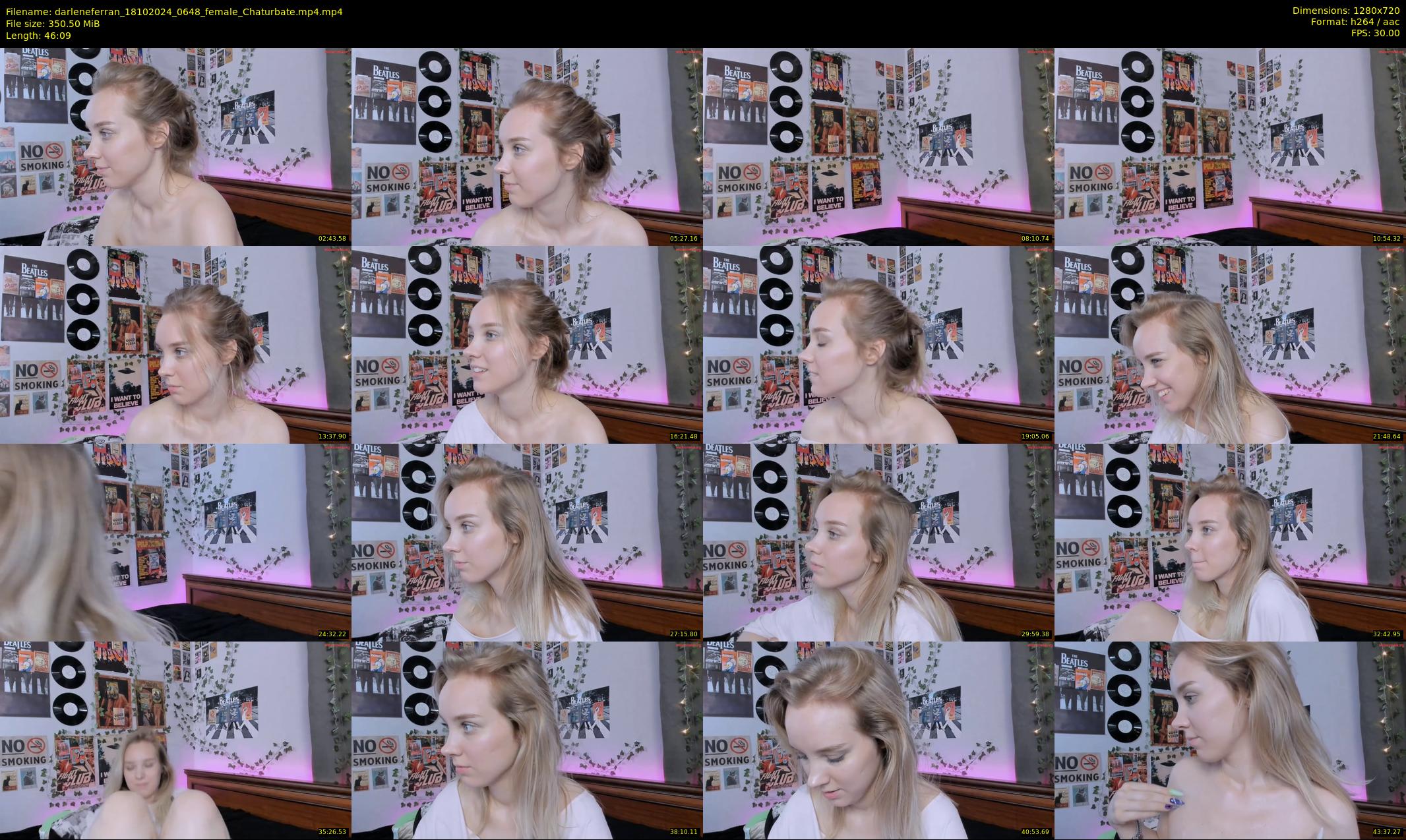 darleneferran — 47 minute Chaturbate female cam show recording, 720p, Oct 18, 2024