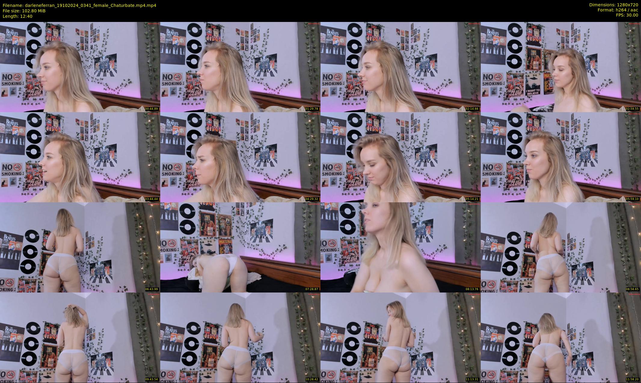 darleneferran — 13 minute Chaturbate female cam show recording, 720p, Oct 19, 2024
