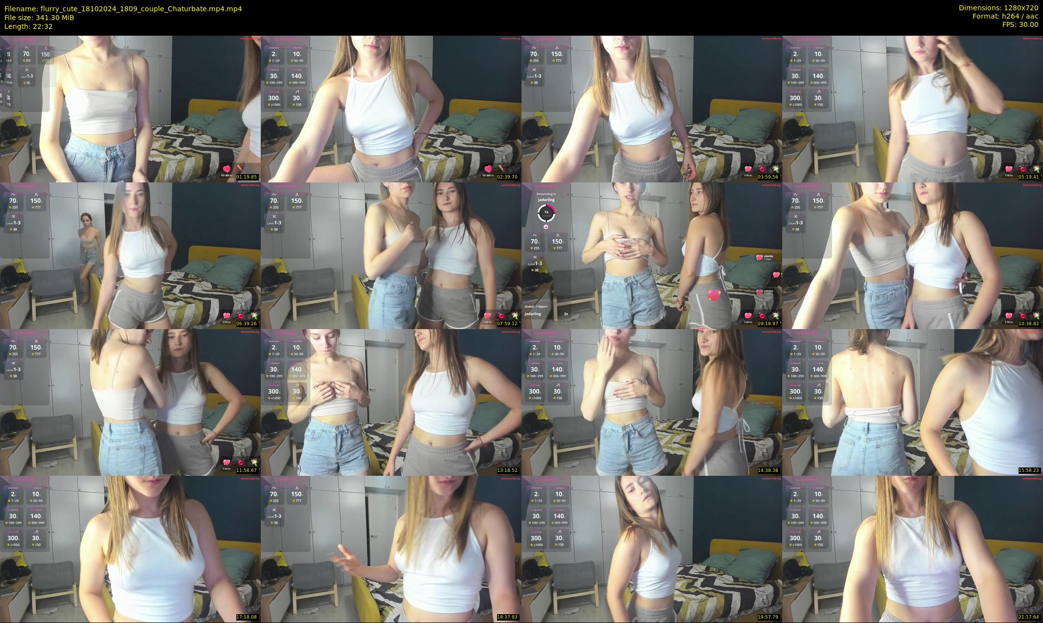 flurry_cute — 23 minute Chaturbate couple cam show recording, 720p, Oct 18, 2024