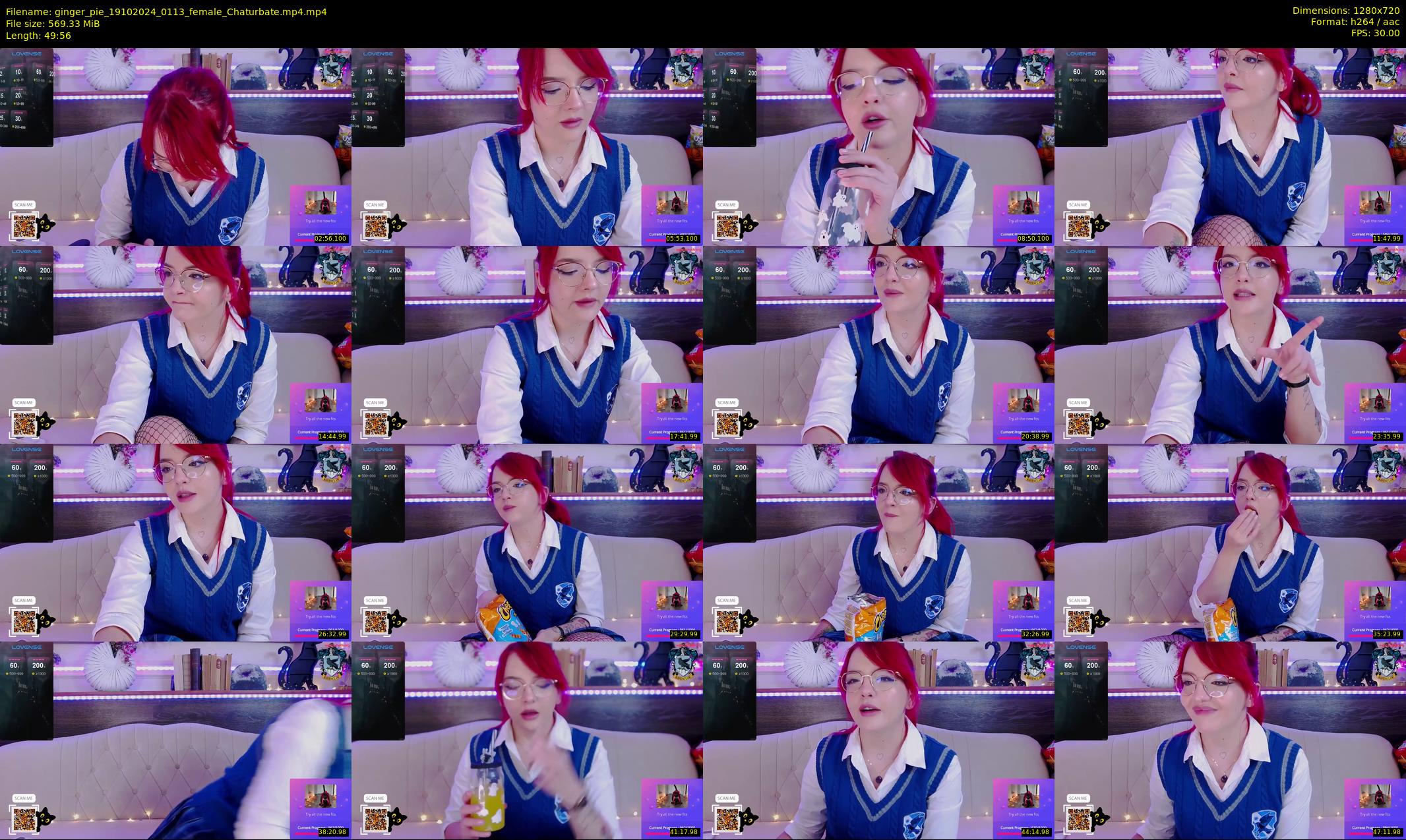 ginger_pie — 50 minute Chaturbate female cam show recording, 720p, Oct 19, 2024