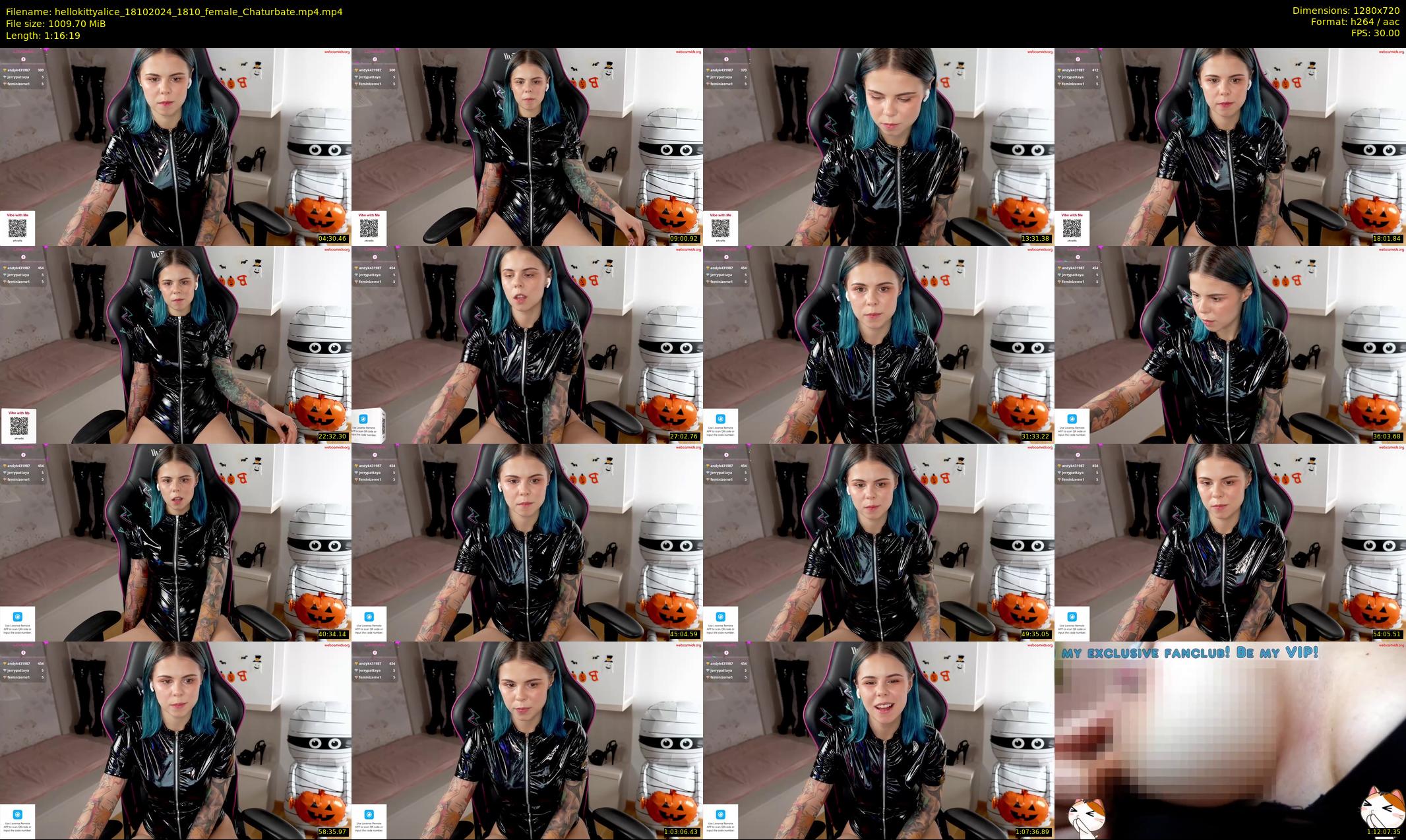 hellokittyalice — 77 minute Chaturbate female cam show recording, 720p, Oct 18, 2024