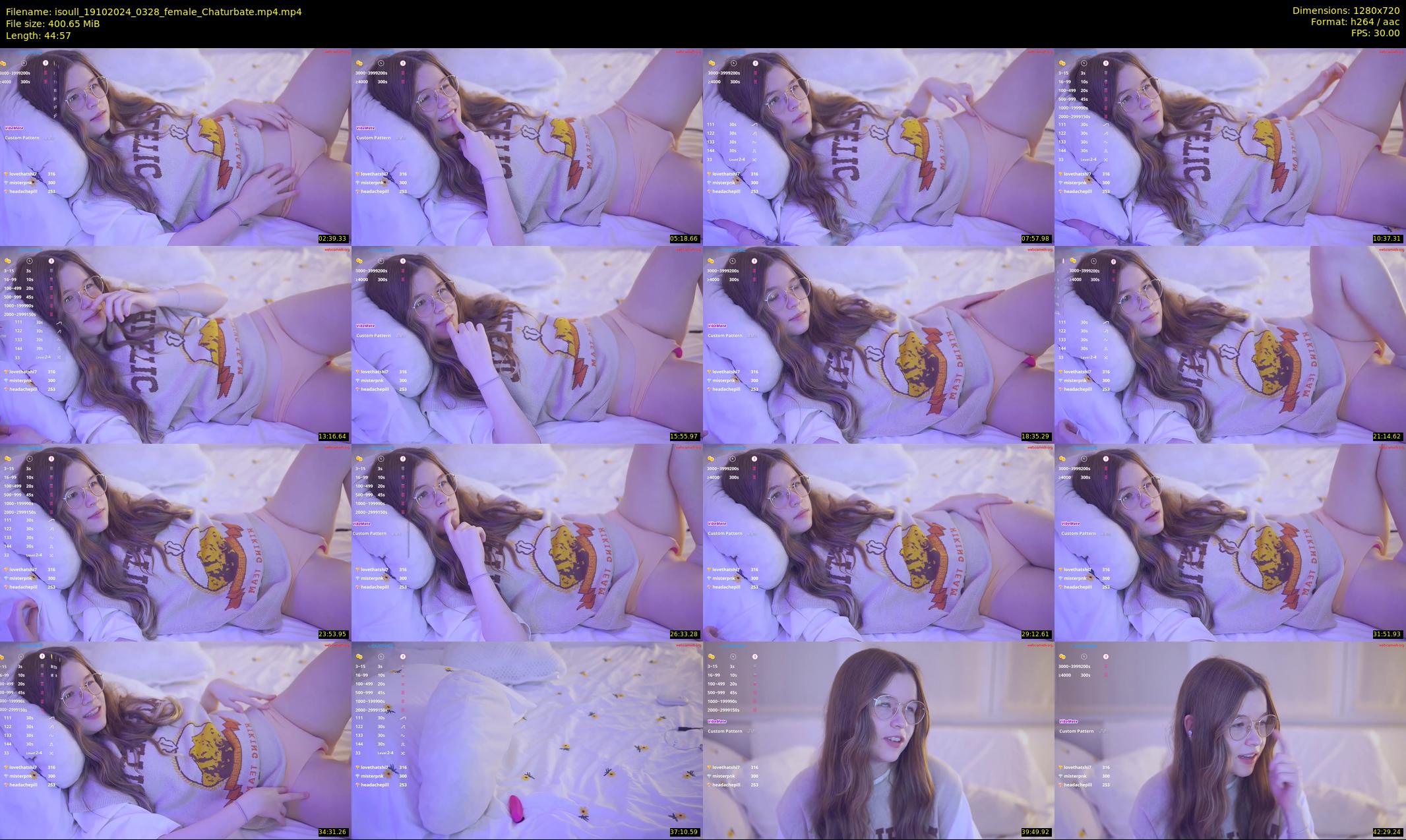 isoull — 45 minute Chaturbate female cam show recording, 720p, Oct 19, 2024