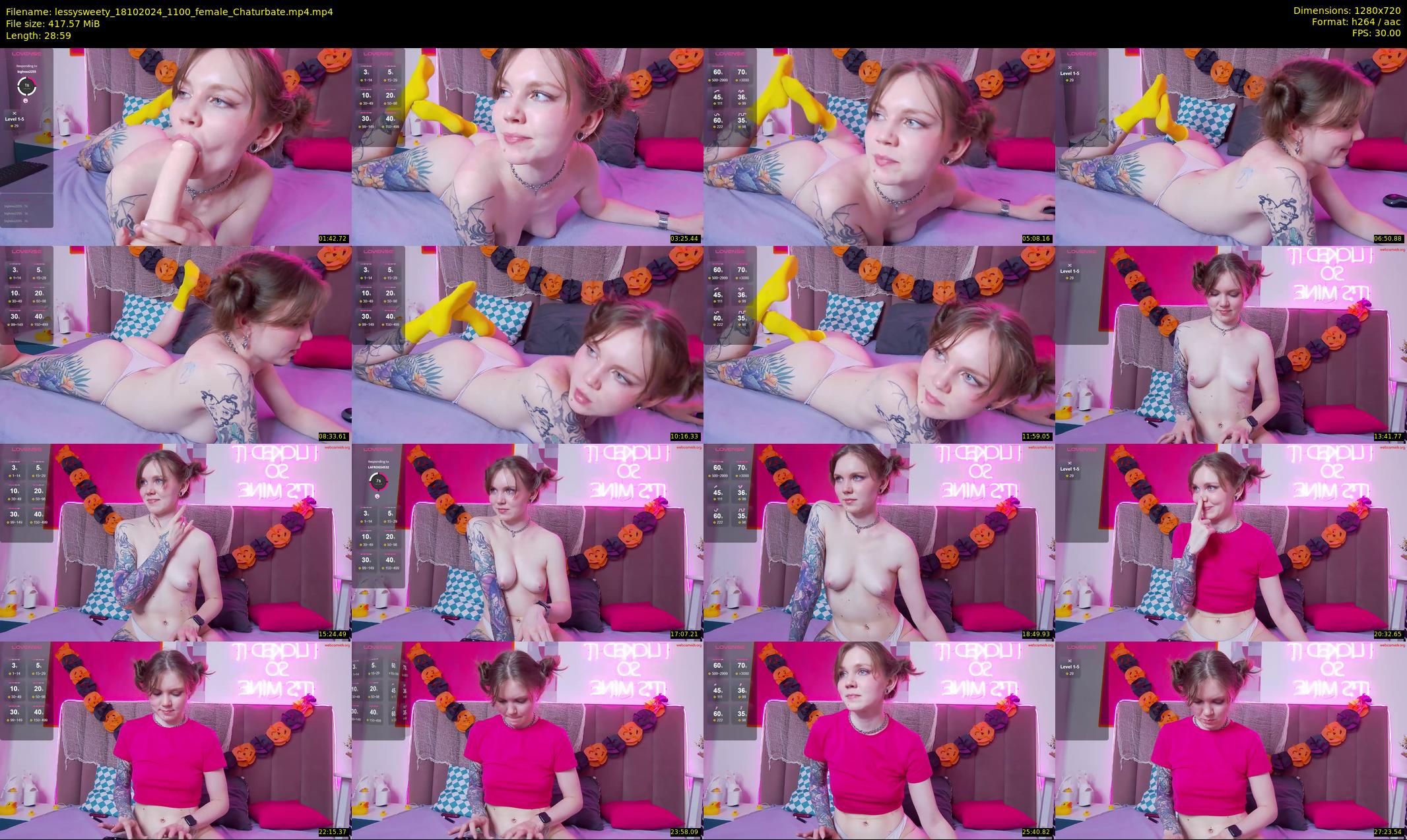 lessysweety — 29 minute Chaturbate female cam show recording, 720p, Oct 18, 2024