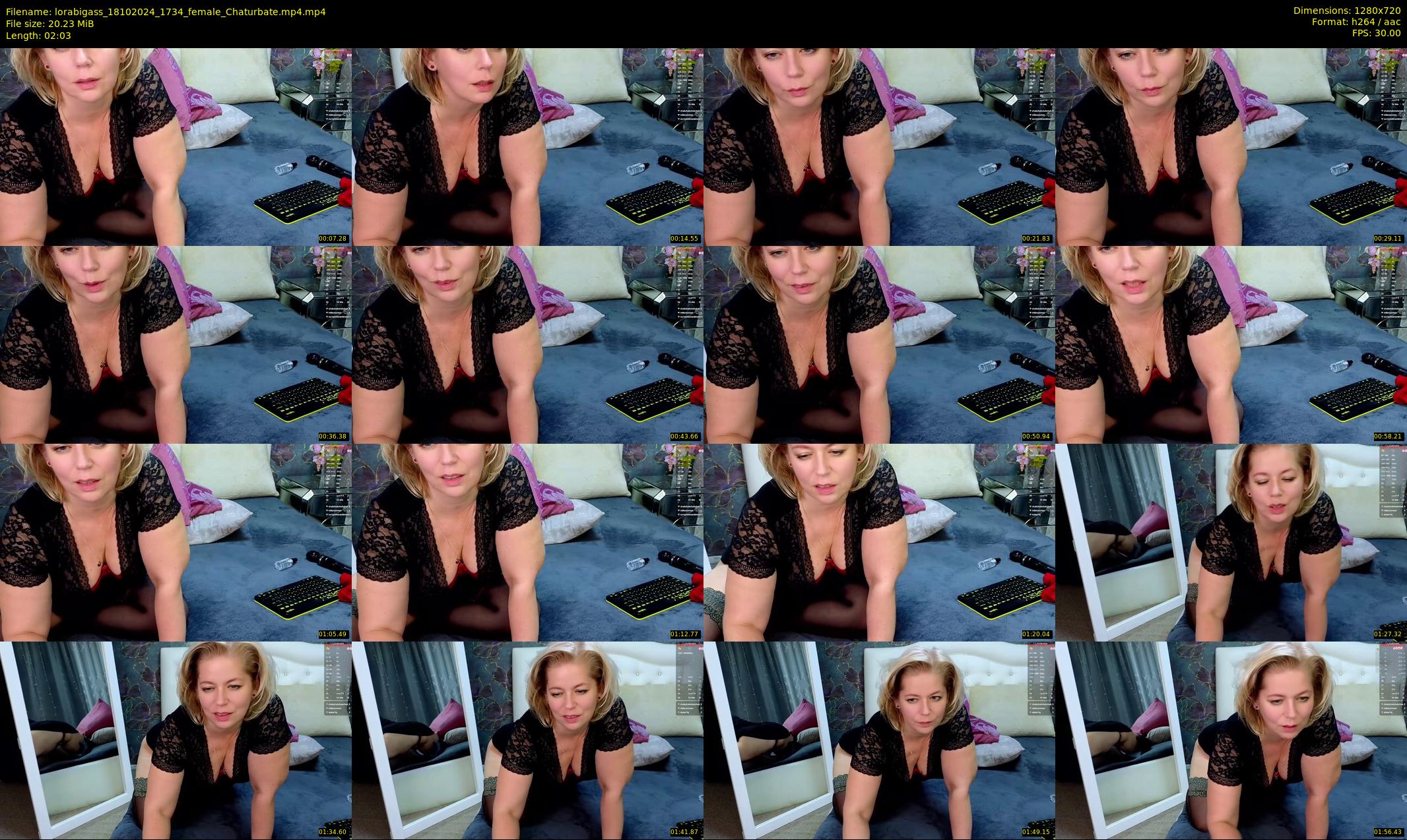 lorabigass — 3 minute Chaturbate female cam show recording, 720p, Oct 18, 2024