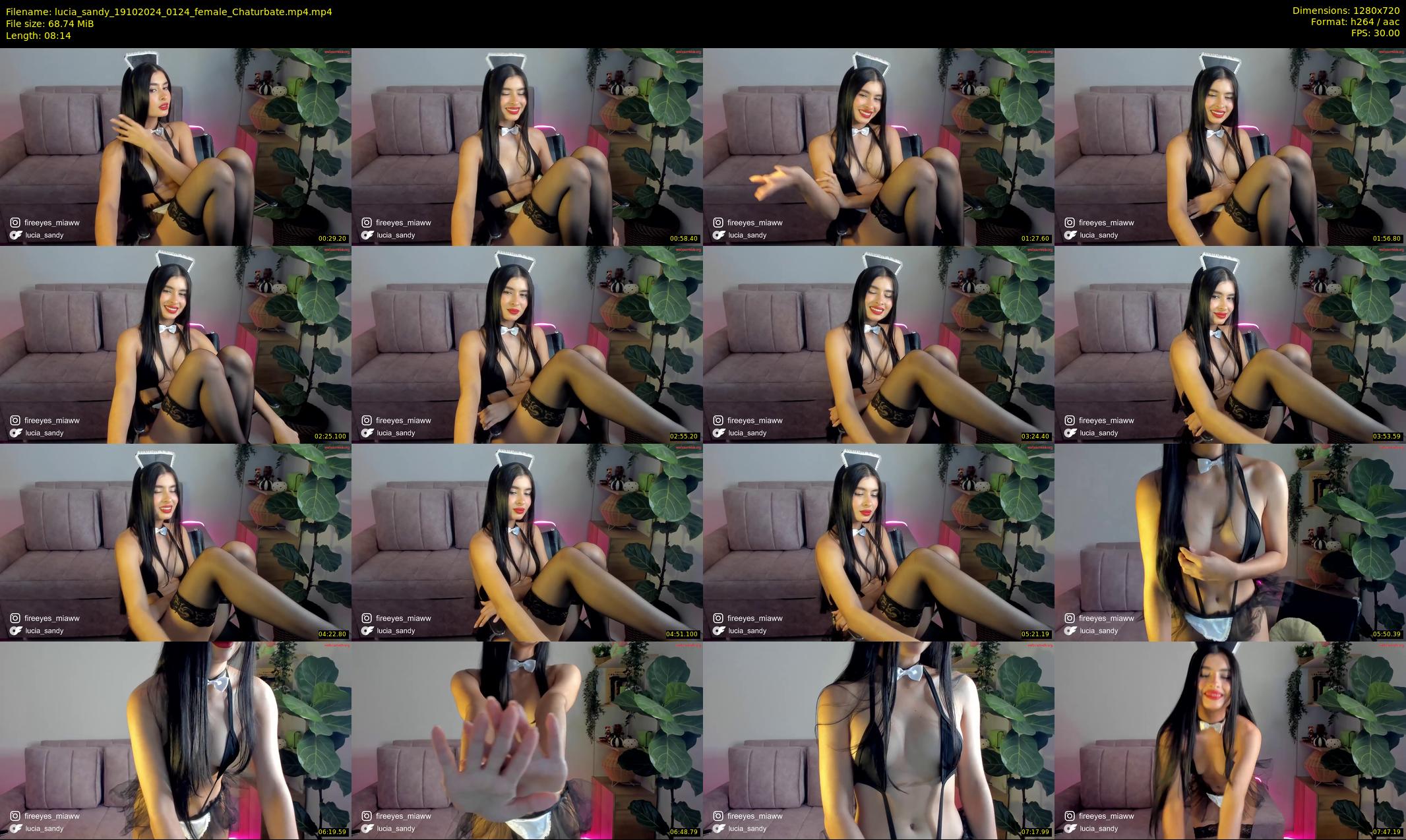 lucia_sandy — 9 minute Chaturbate female cam show recording, 720p, Oct 19, 2024