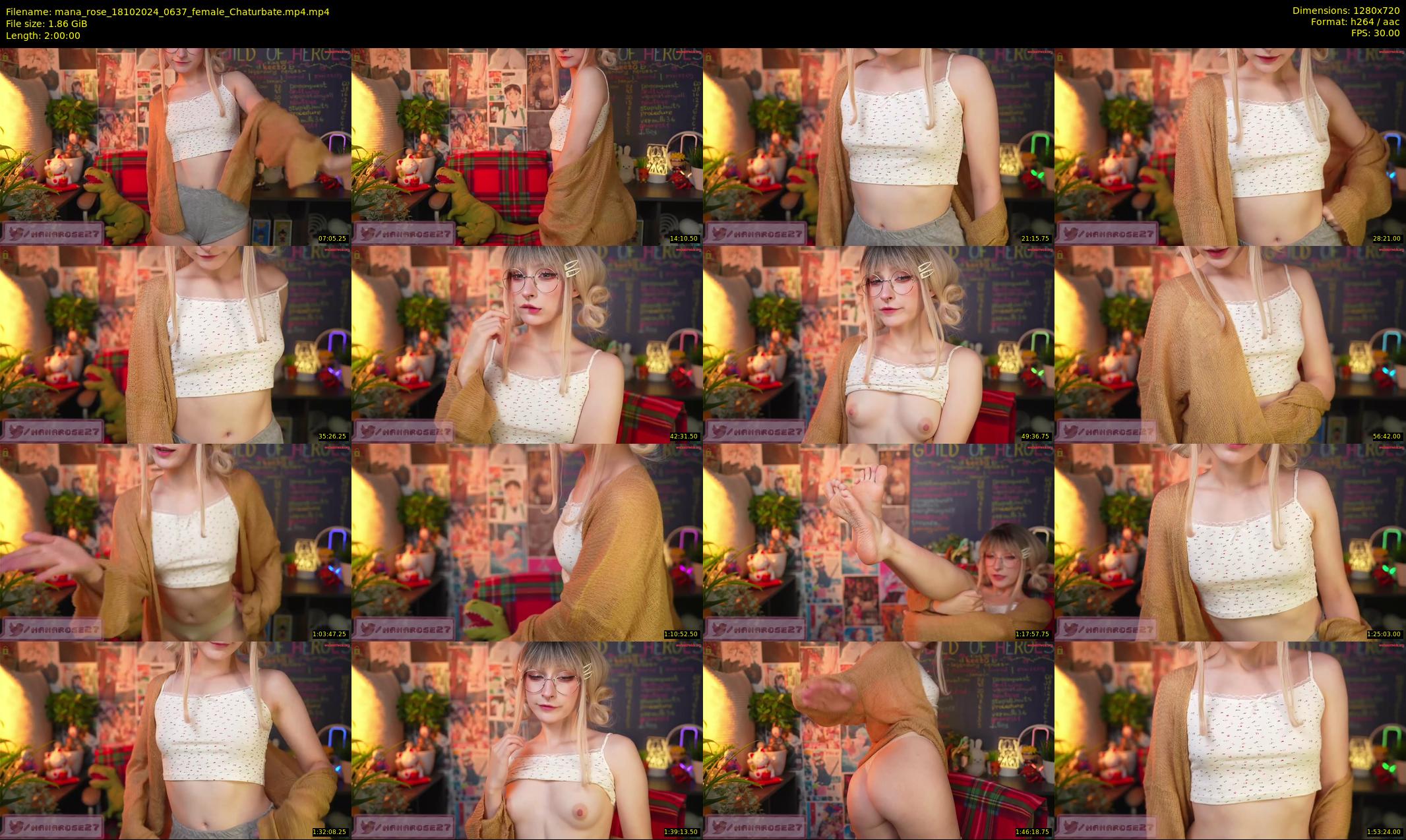 mana_rose — 120 minute Chaturbate female cam show recording, 720p, Oct 18, 2024