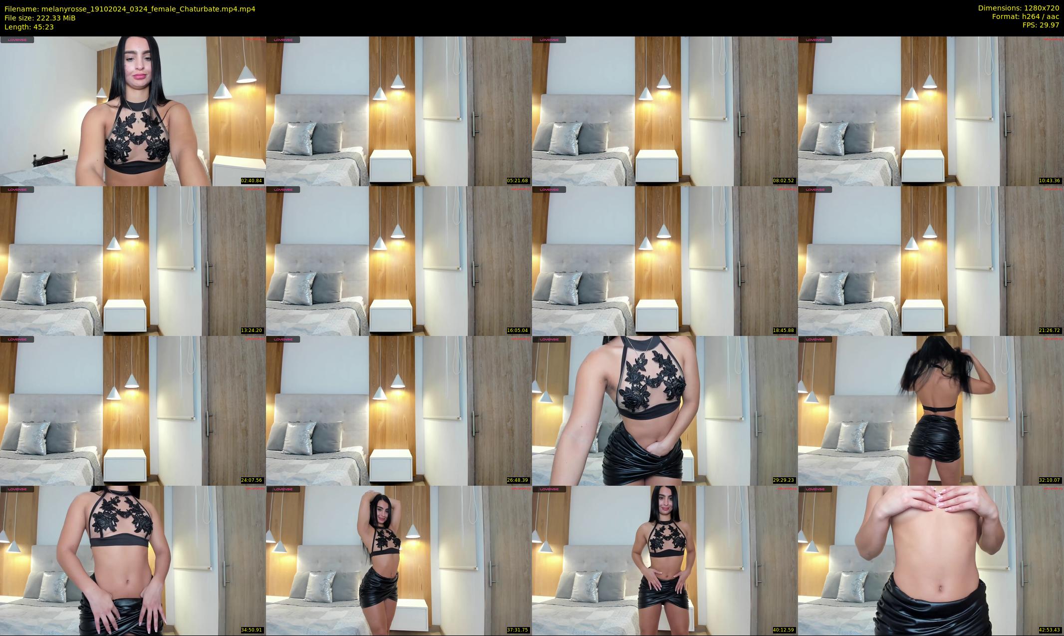 melanyrosse — 46 minute Chaturbate female cam show recording, 720p, Oct 19, 2024