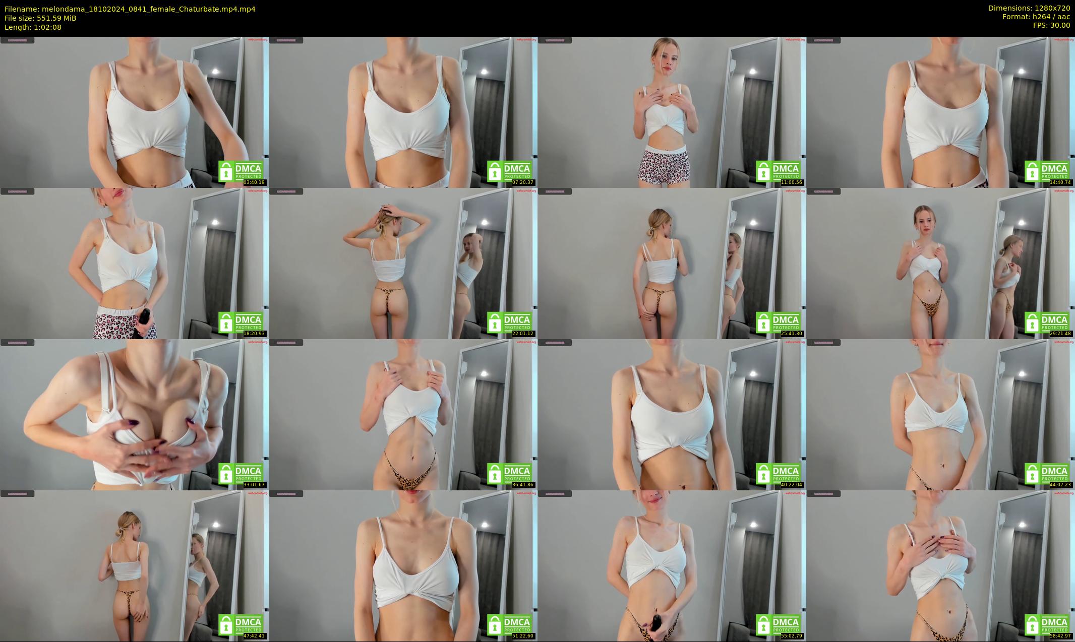 melondama — 63 minute Chaturbate female cam show recording, 720p, Oct 18, 2024