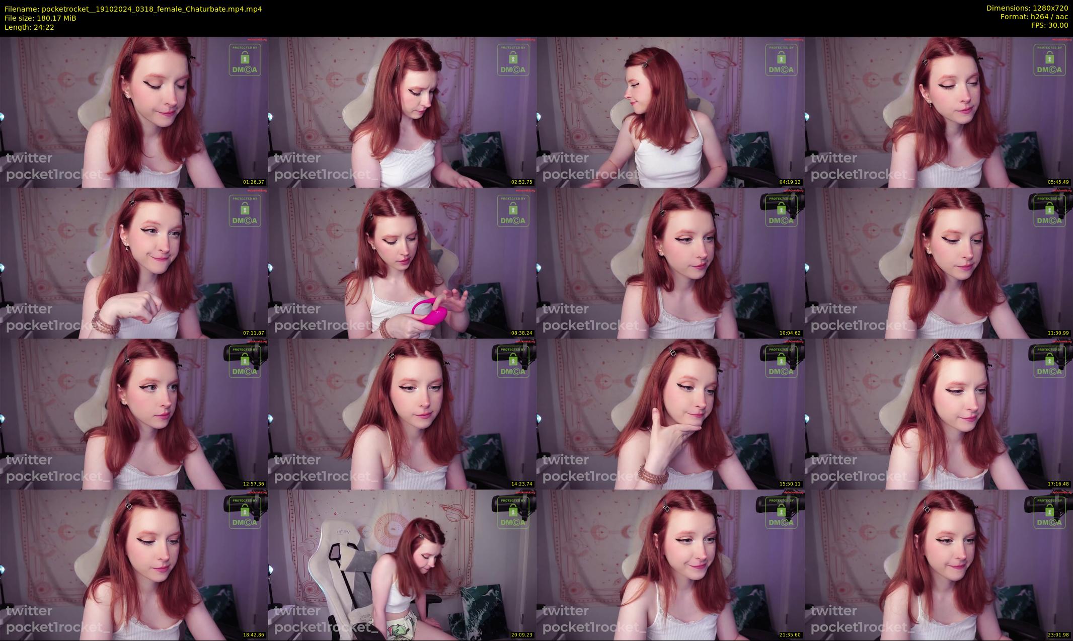 pocketrocket_ — 25 minute Chaturbate female cam show recording, 720p, Oct 19, 2024