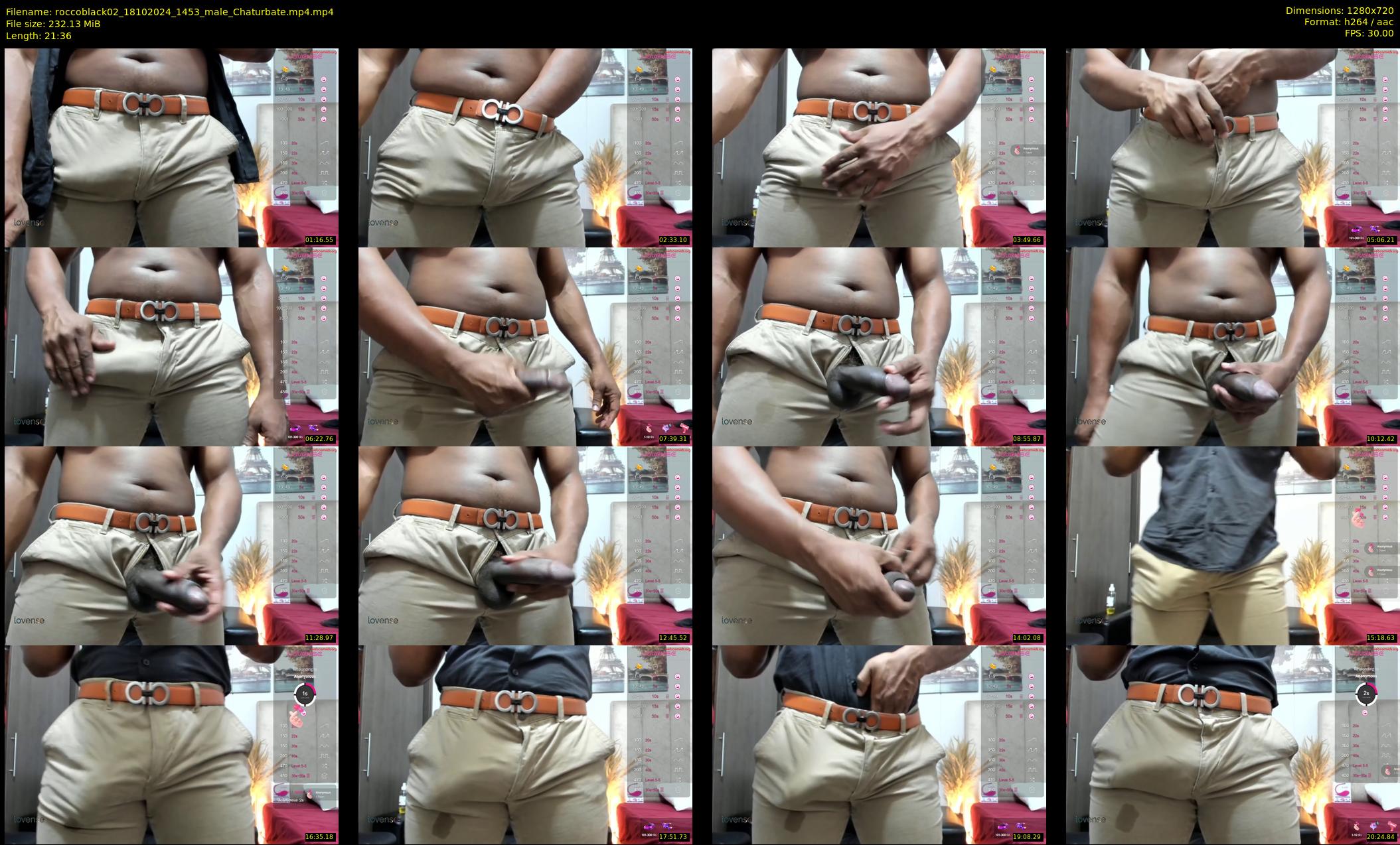 roccoblack02 — 22 minute Chaturbate male cam show recording, 720p, Oct 18, 2024