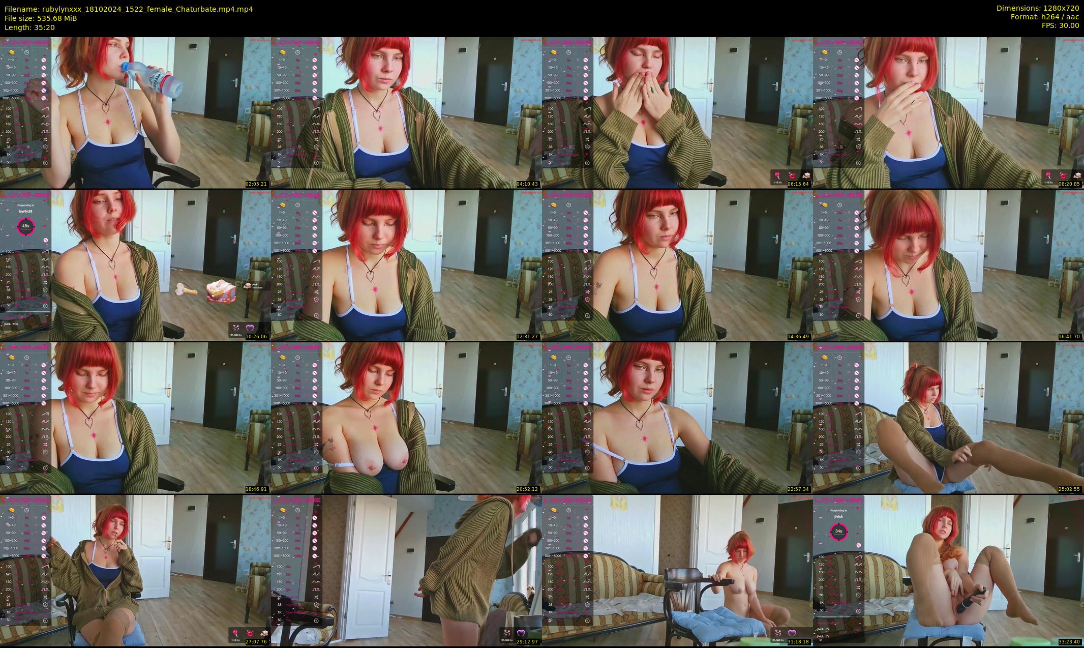rubylynxxx — 36 minute Chaturbate female cam show recording, 720p, Oct 18, 2024