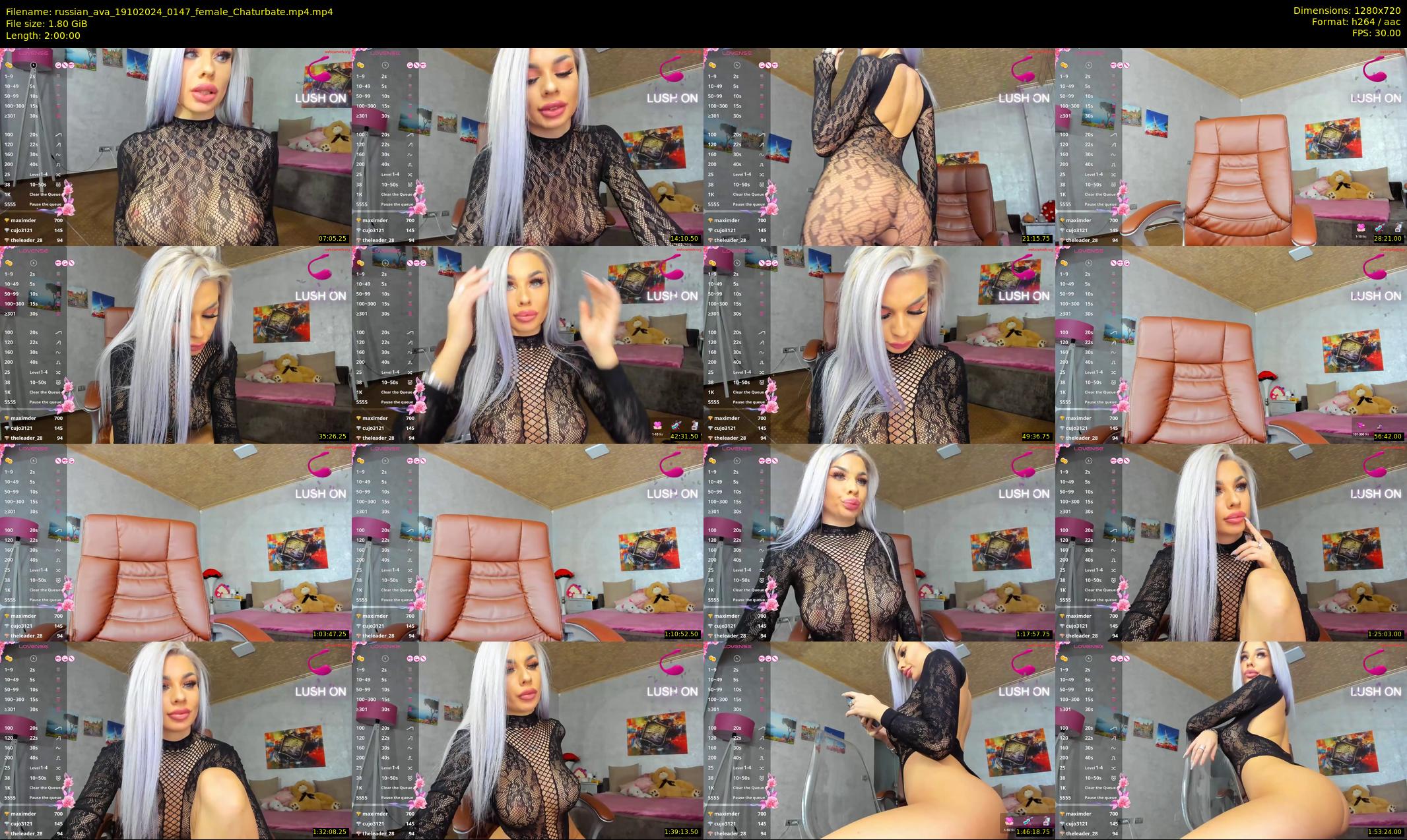 russian_ava — 120 minute Chaturbate female cam show recording, 720p, Oct 19, 2024