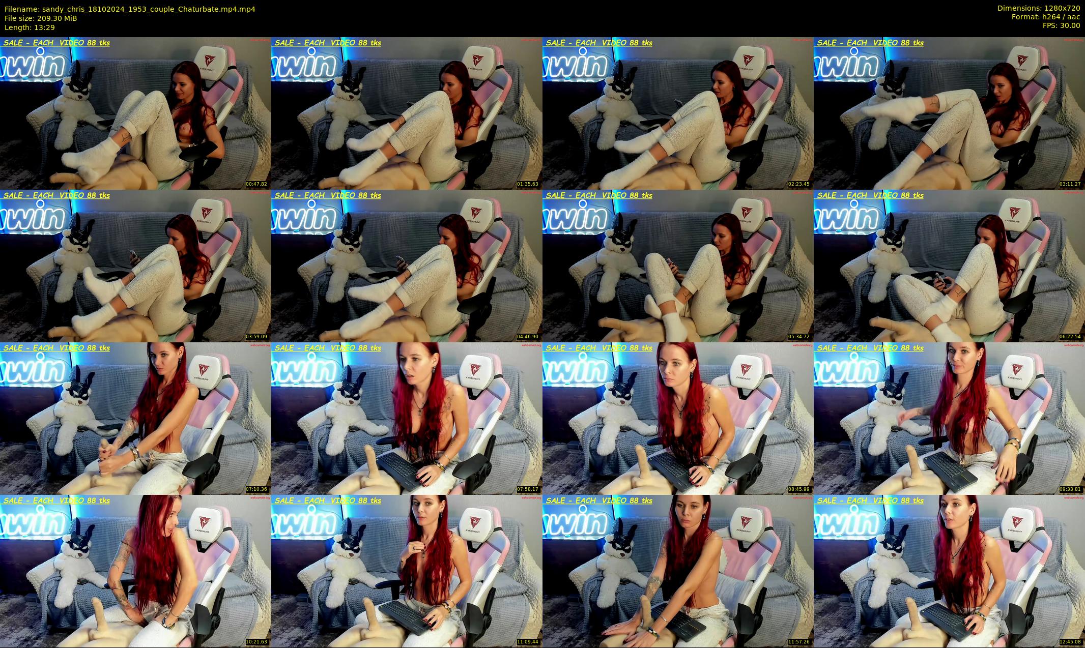 sandy_chris — 14 minute Chaturbate couple cam show recording, 720p, Oct 18, 2024