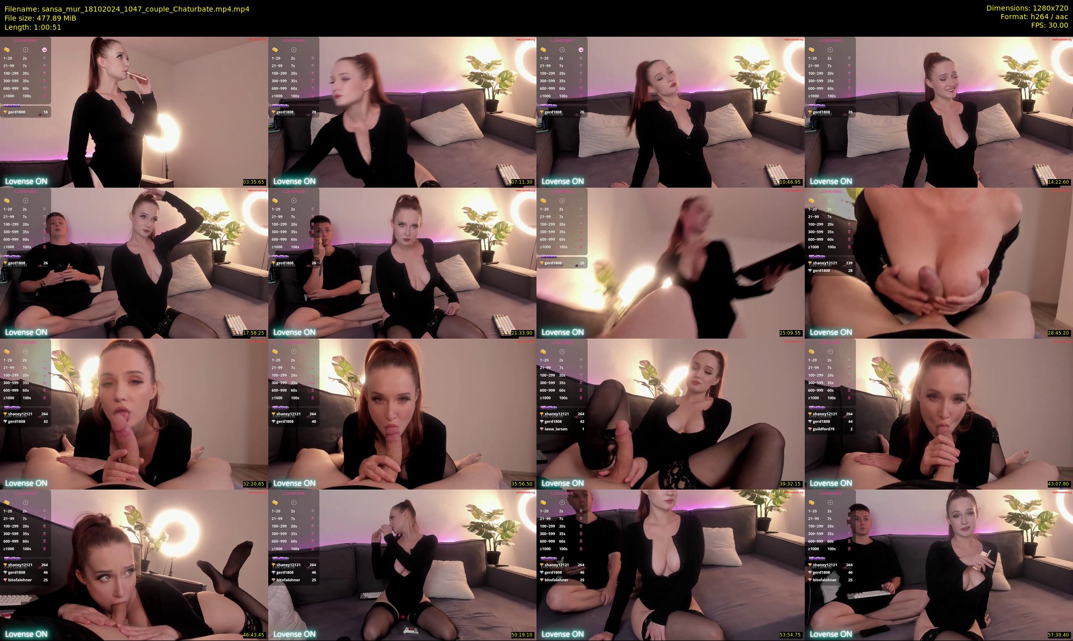 sansa_mur — 61 minute Chaturbate female cam show recording, 720p, Oct 18, 2024
