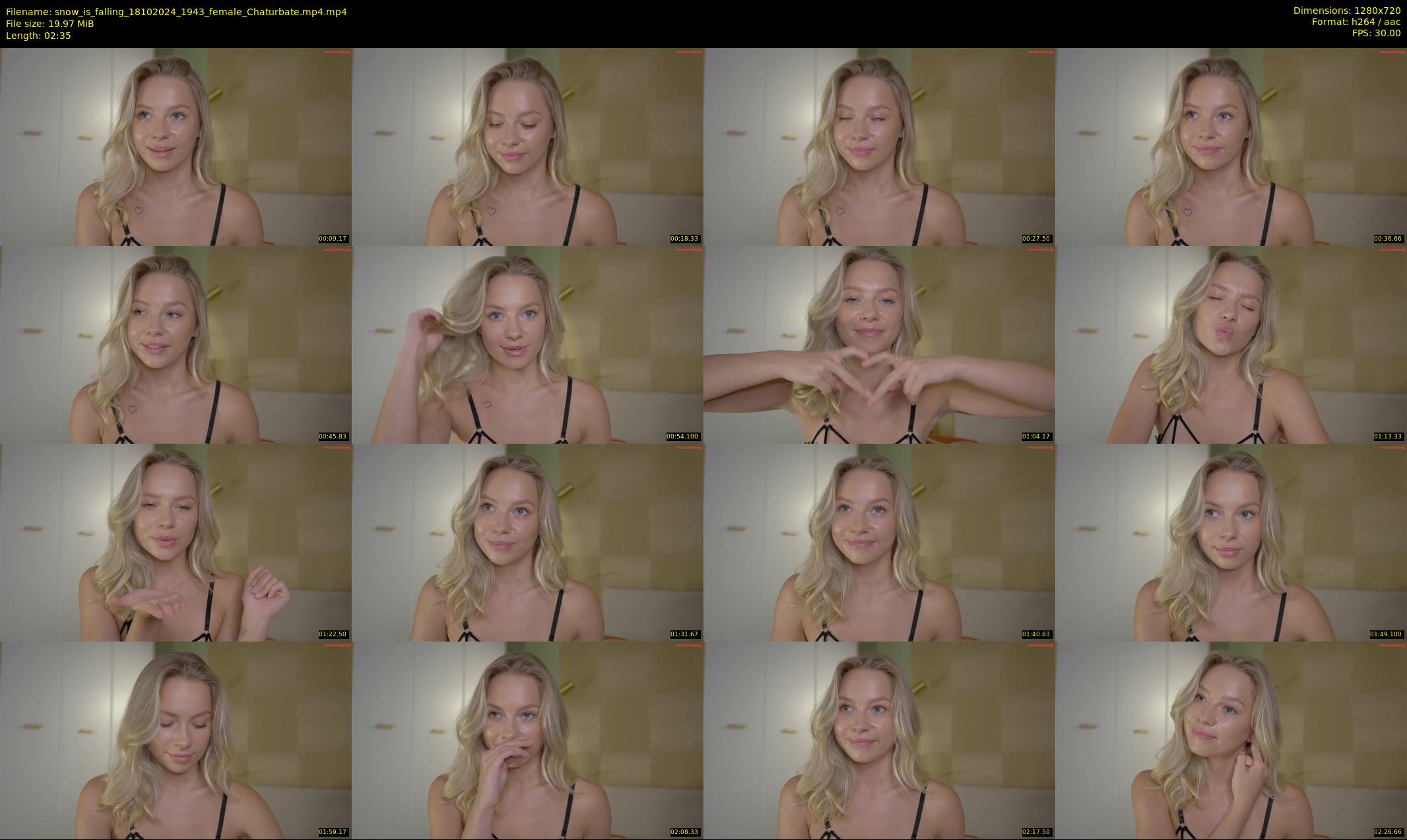 snow_is_falling — 3 minute Chaturbate female cam show recording, 720p, Oct 18, 2024
