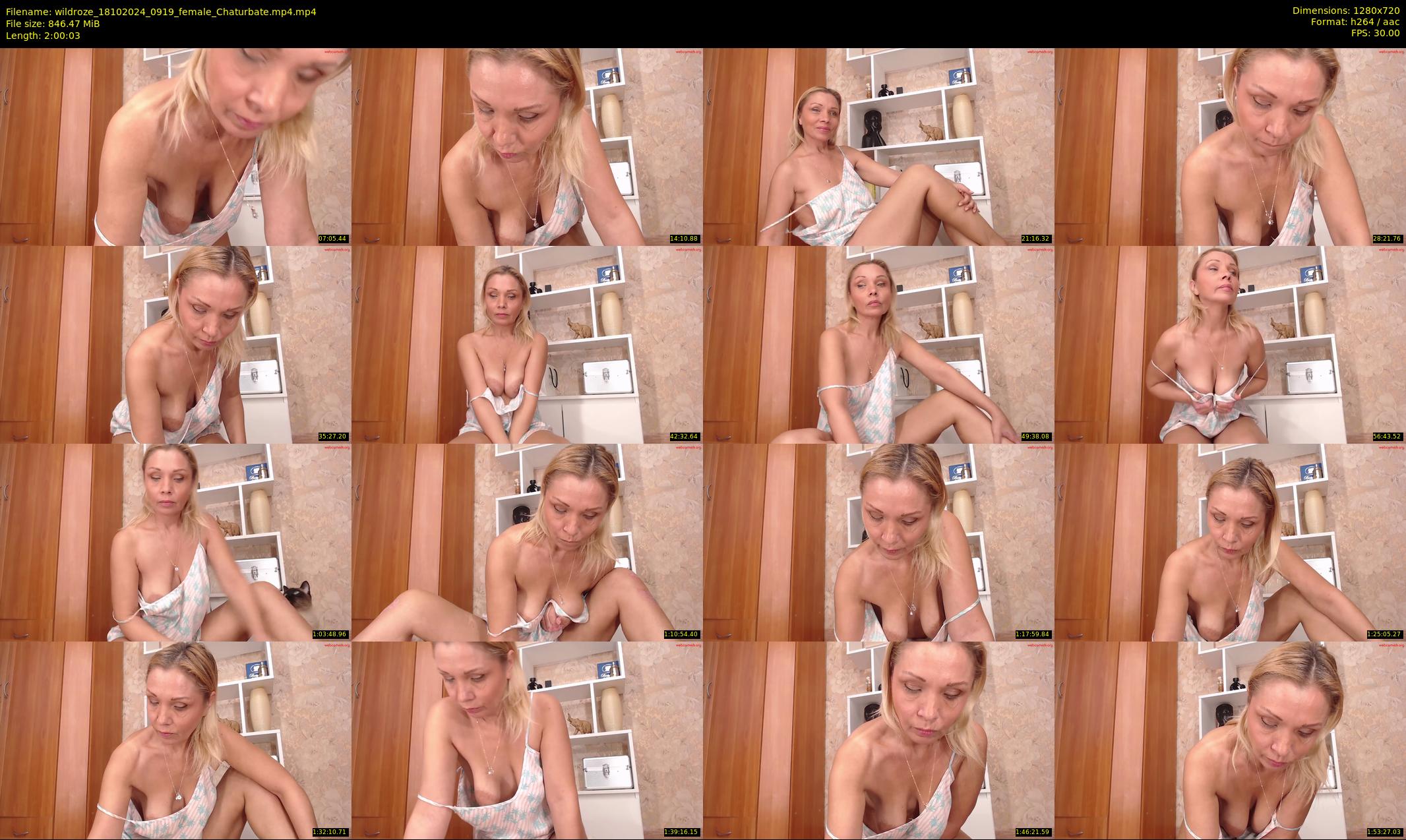 wildroze — 121 minute Chaturbate female cam show recording, 720p, Oct 18, 2024