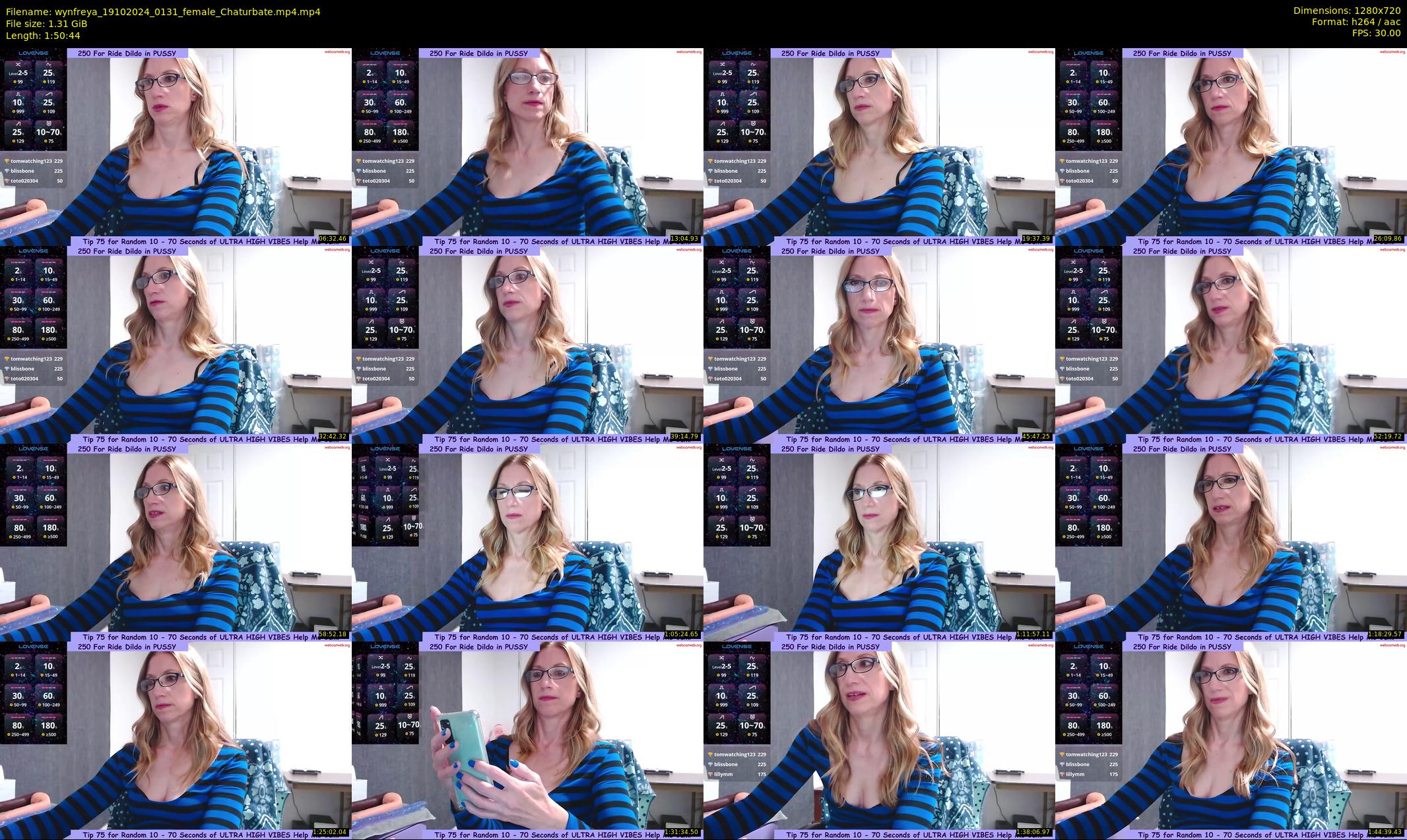 wynfreya — 111 minute Chaturbate female cam show recording, 720p, Oct 19, 2024