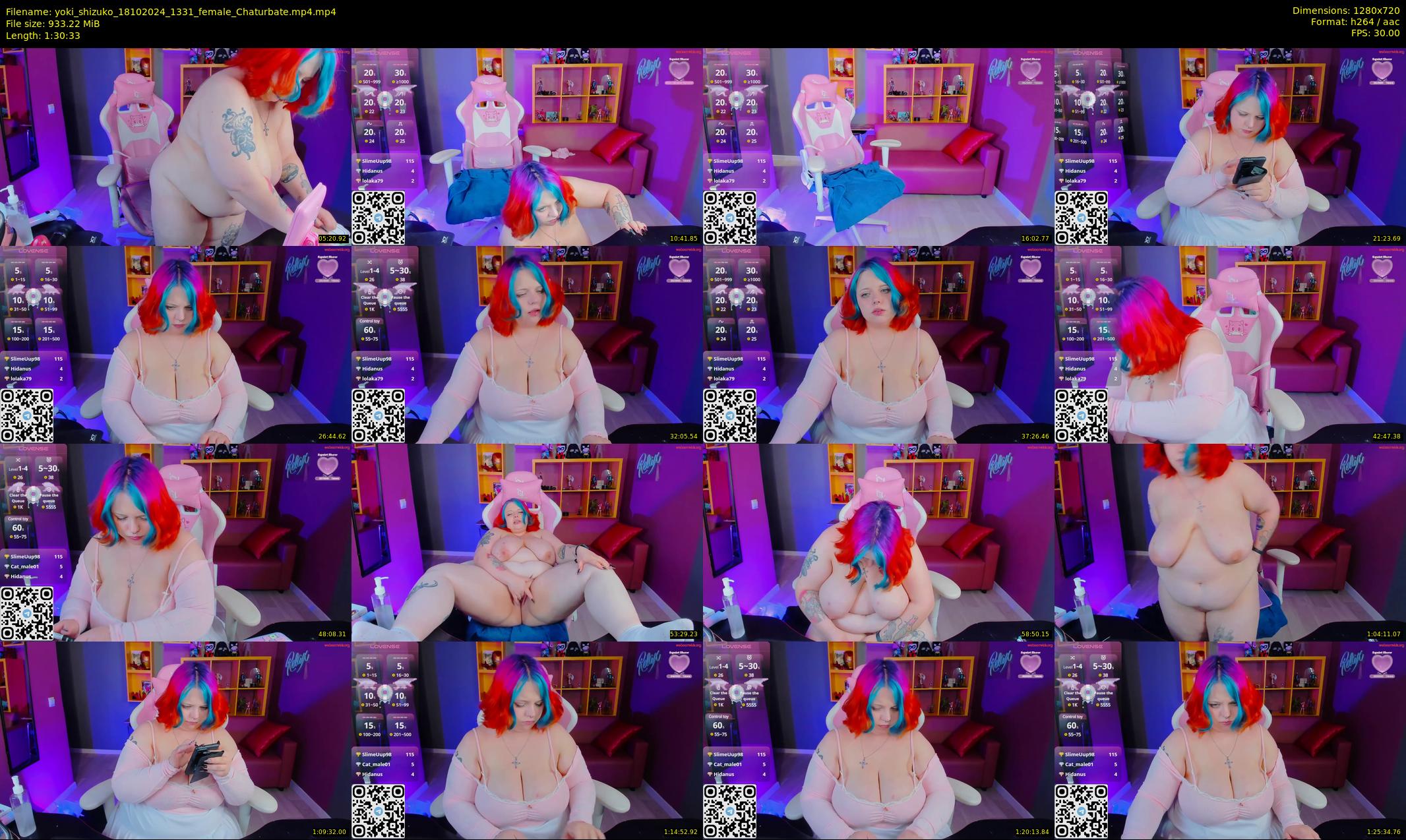 yoki_shizuko — 91 minute Chaturbate female cam show recording, 720p, Oct 18, 2024