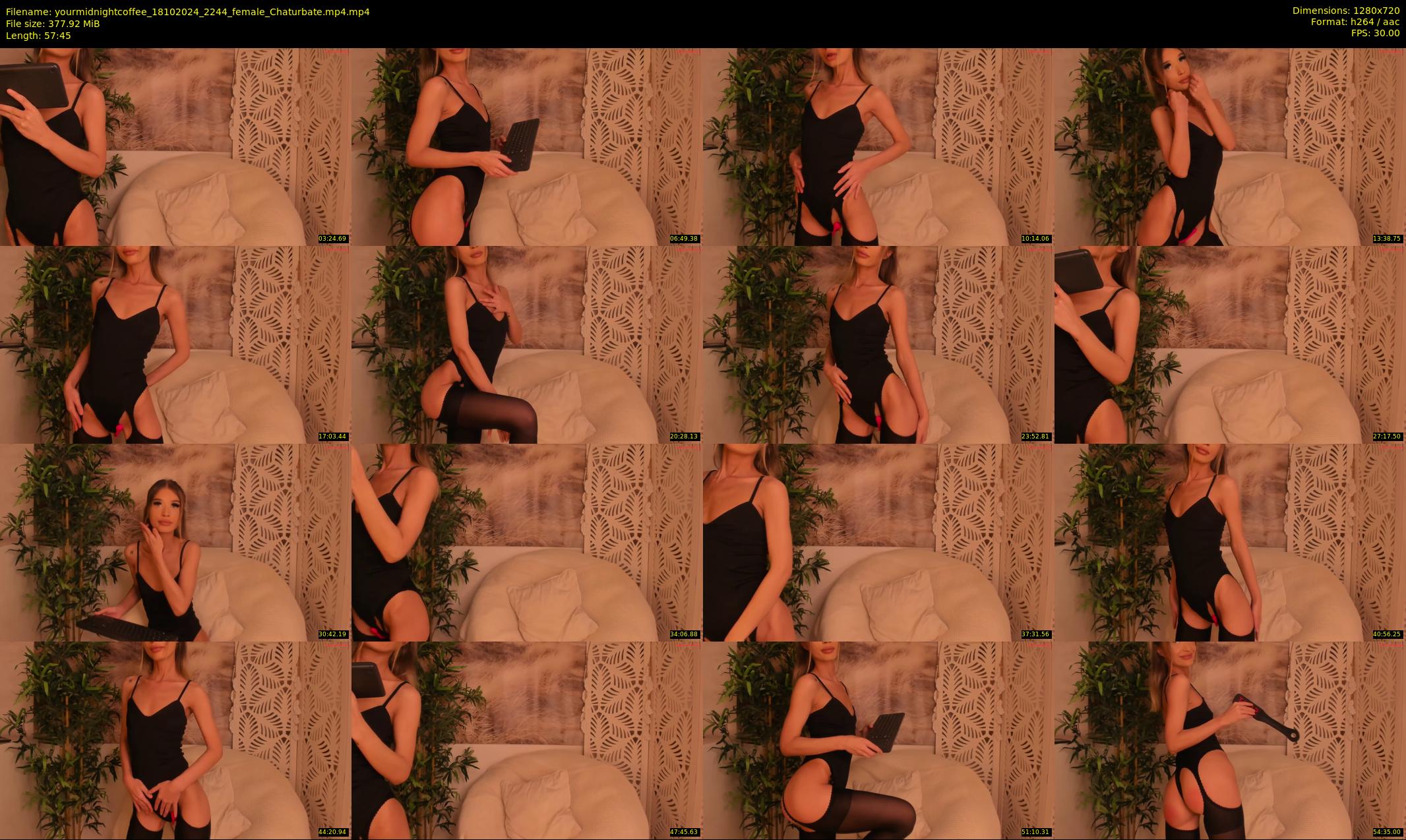 yourmidnightcoffee — 58 minute Chaturbate female cam show recording, 720p, Oct 18, 2024