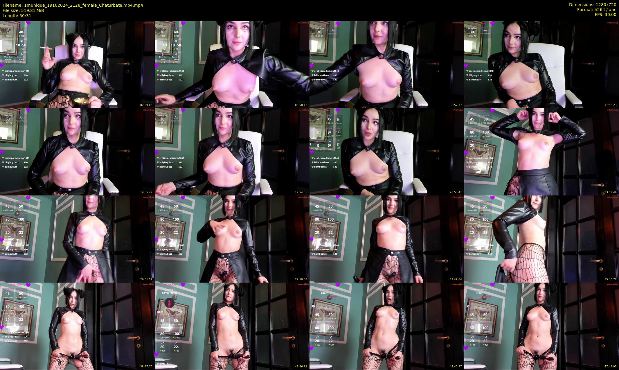 1munique — 51 minute Chaturbate female cam show recording, 720p, Oct 19, 2024