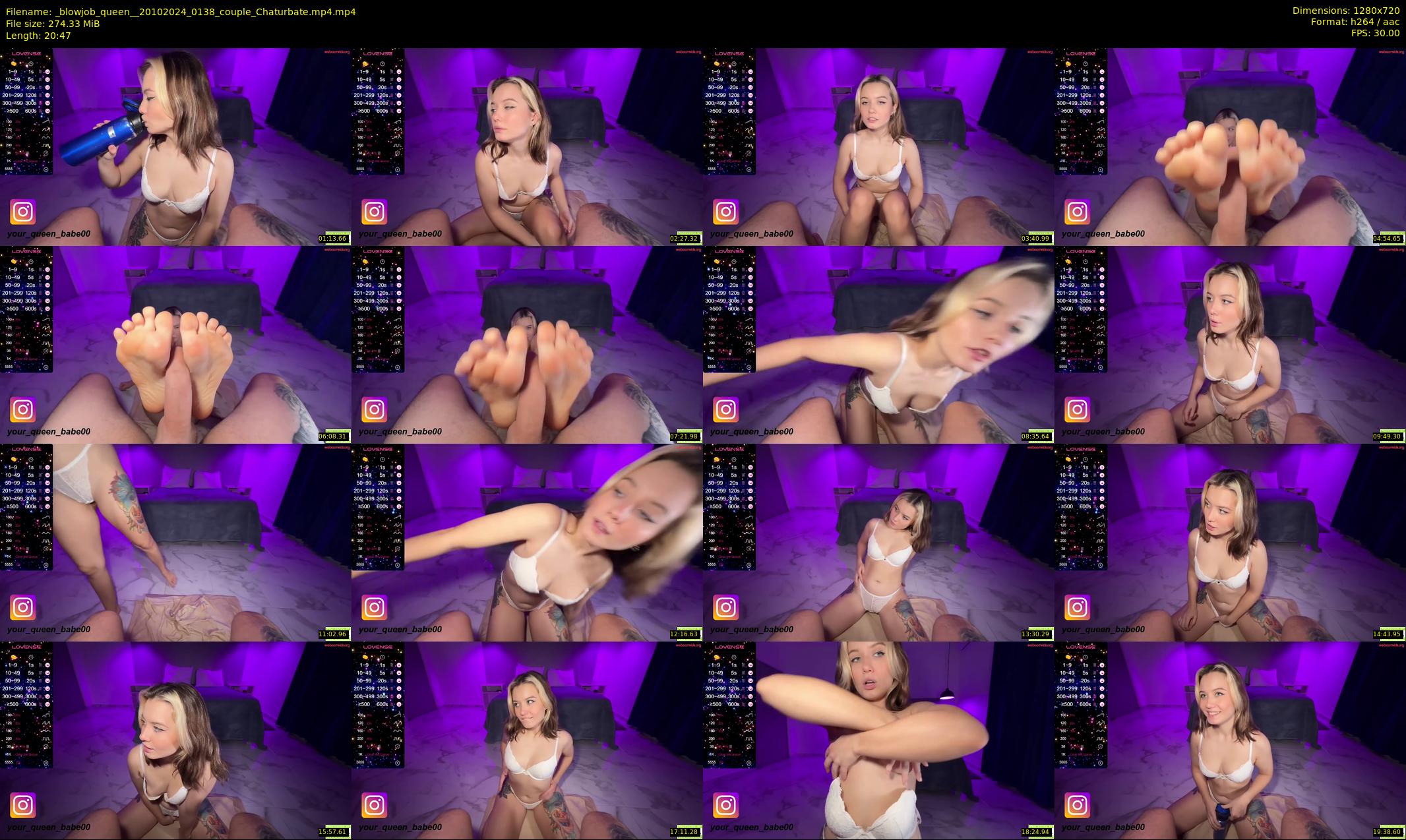 _blowjob_queen_ — 21 minute Chaturbate couple cam show recording, 720p, Oct 20, 2024