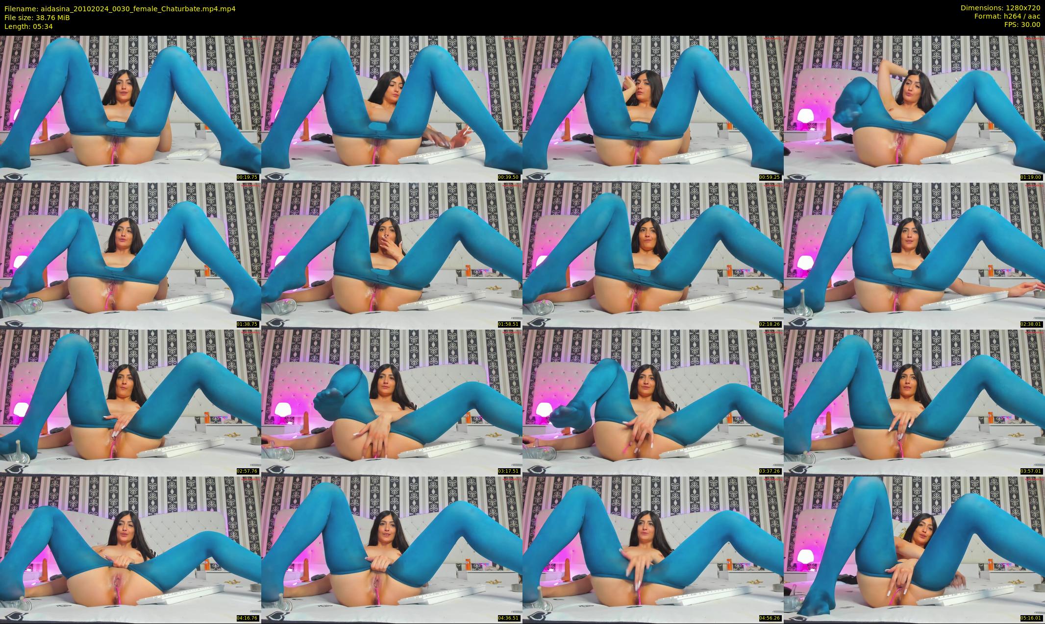 aidasina — 6 minute Chaturbate female cam show recording, 720p, Oct 20, 2024