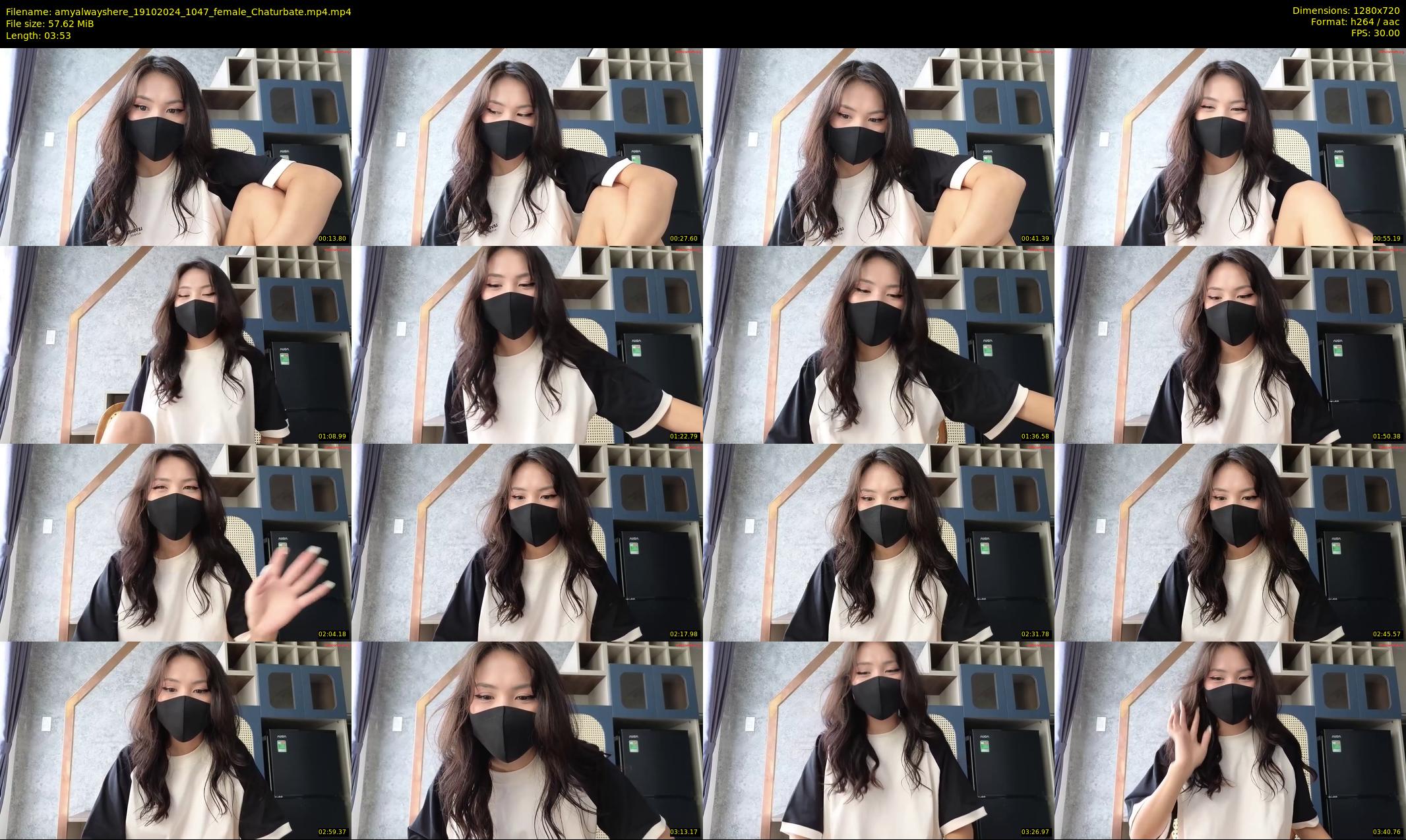 amyalwayshere — 4 minute Chaturbate female cam show recording, 720p, Oct 19, 2024