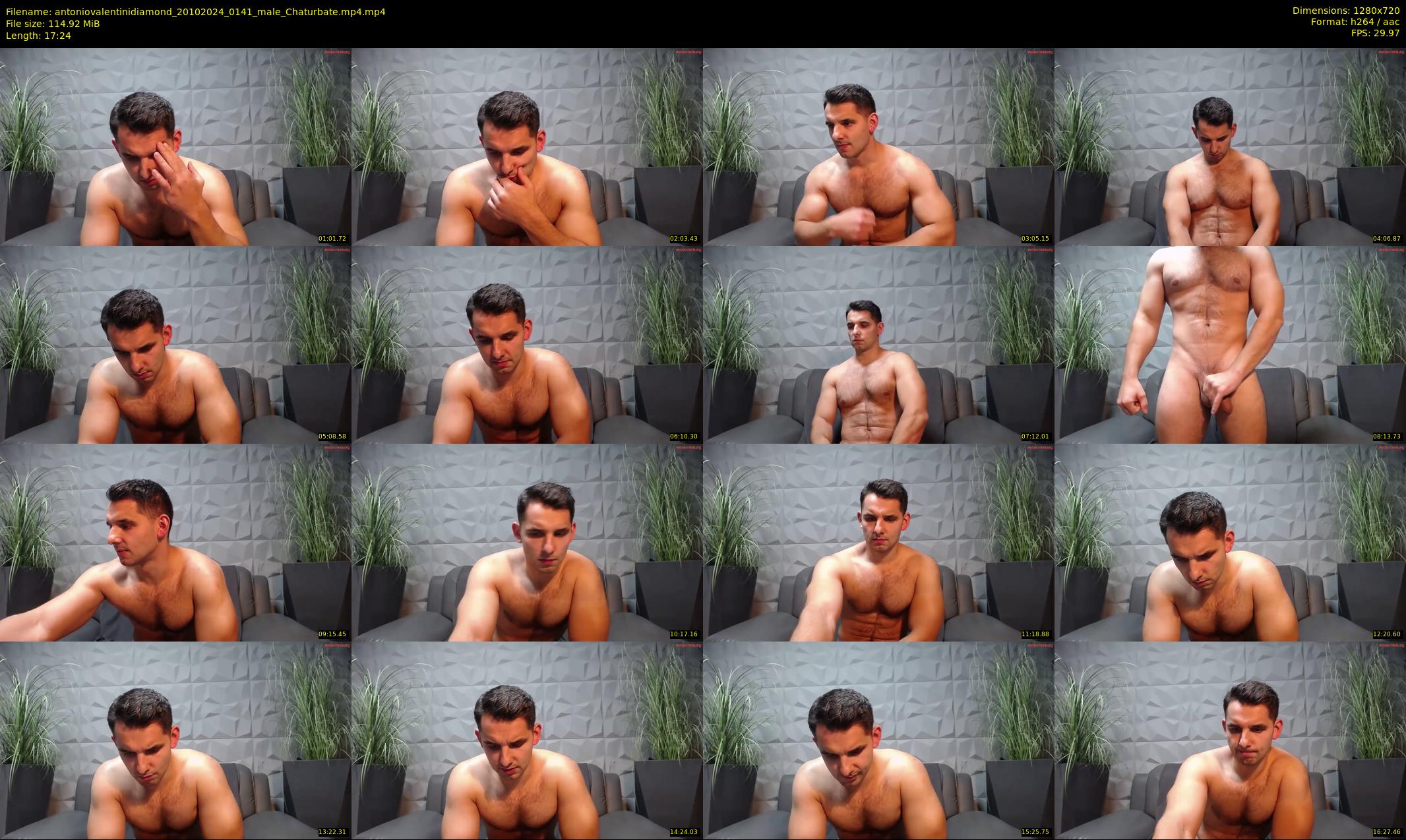 antoniovalentinidiamond — 18 minute Chaturbate male cam show recording, 720p, Oct 20, 2024