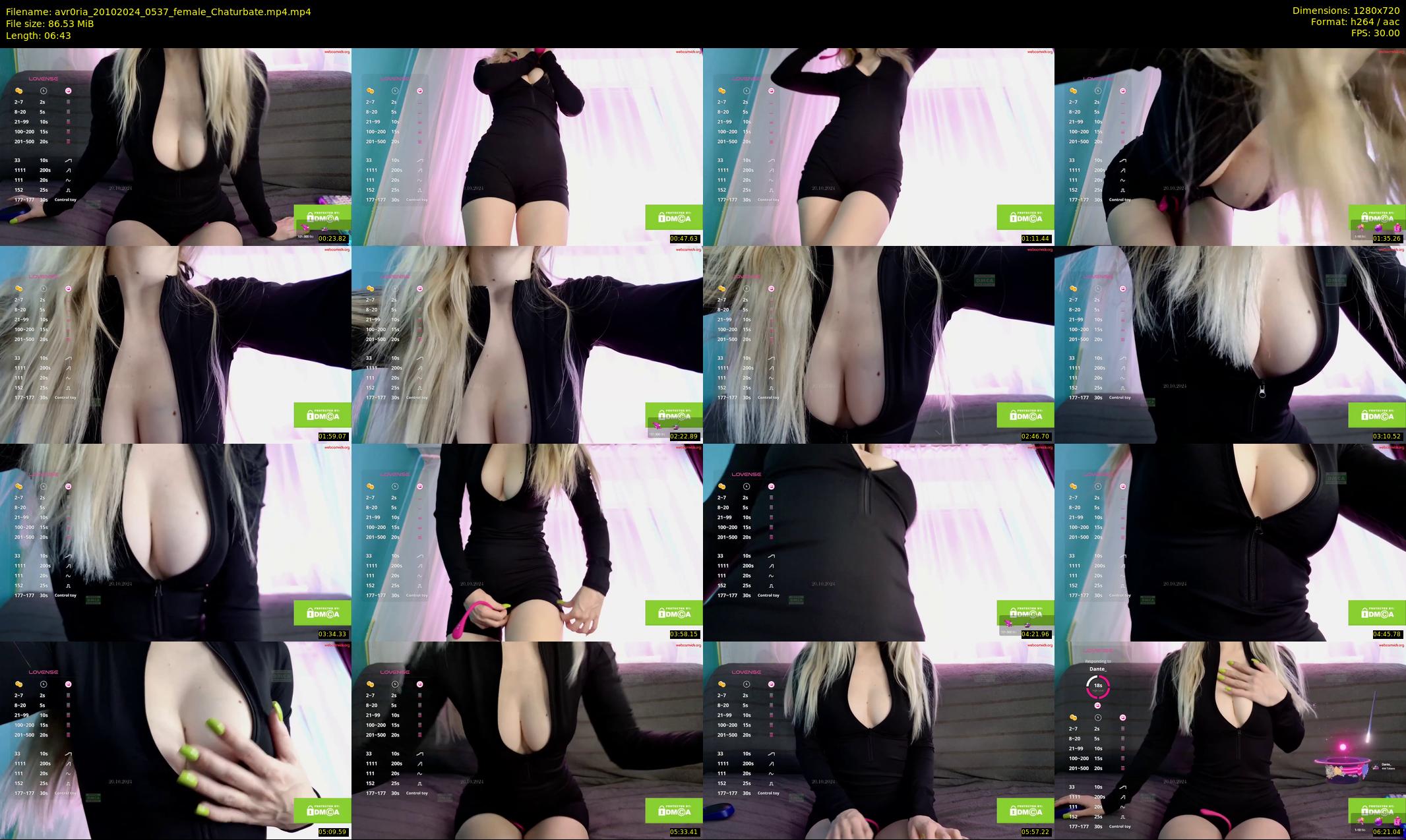 avr0ria — 7 minute Chaturbate female cam show recording, 720p, Oct 20, 2024