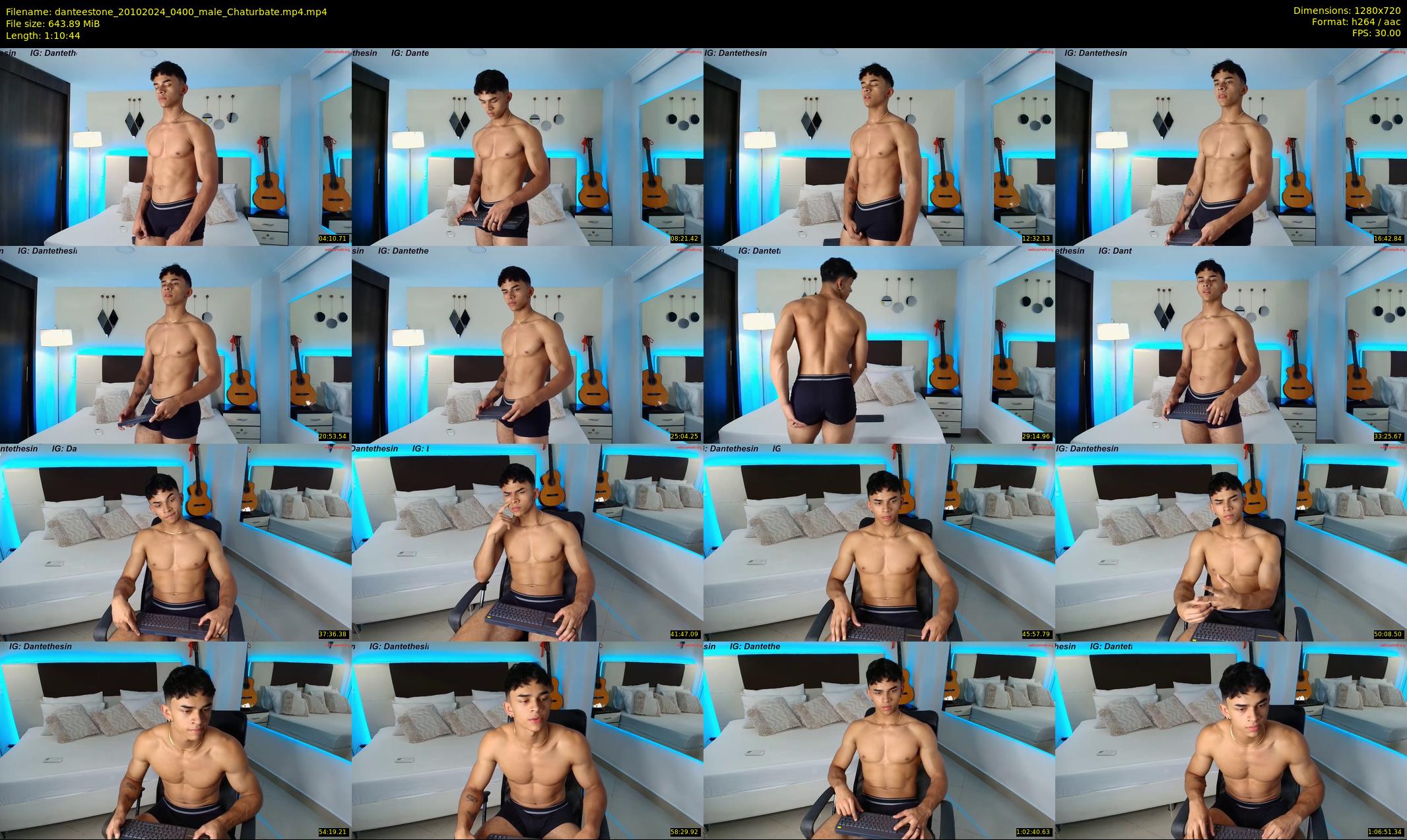 danteestone — 71 minute Chaturbate male cam show recording, 720p, Oct 20, 2024