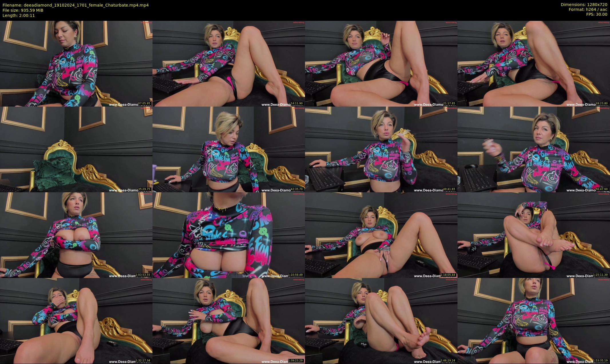 deeadiamond — 121 minute Chaturbate female cam show recording, 720p, Oct 19, 2024