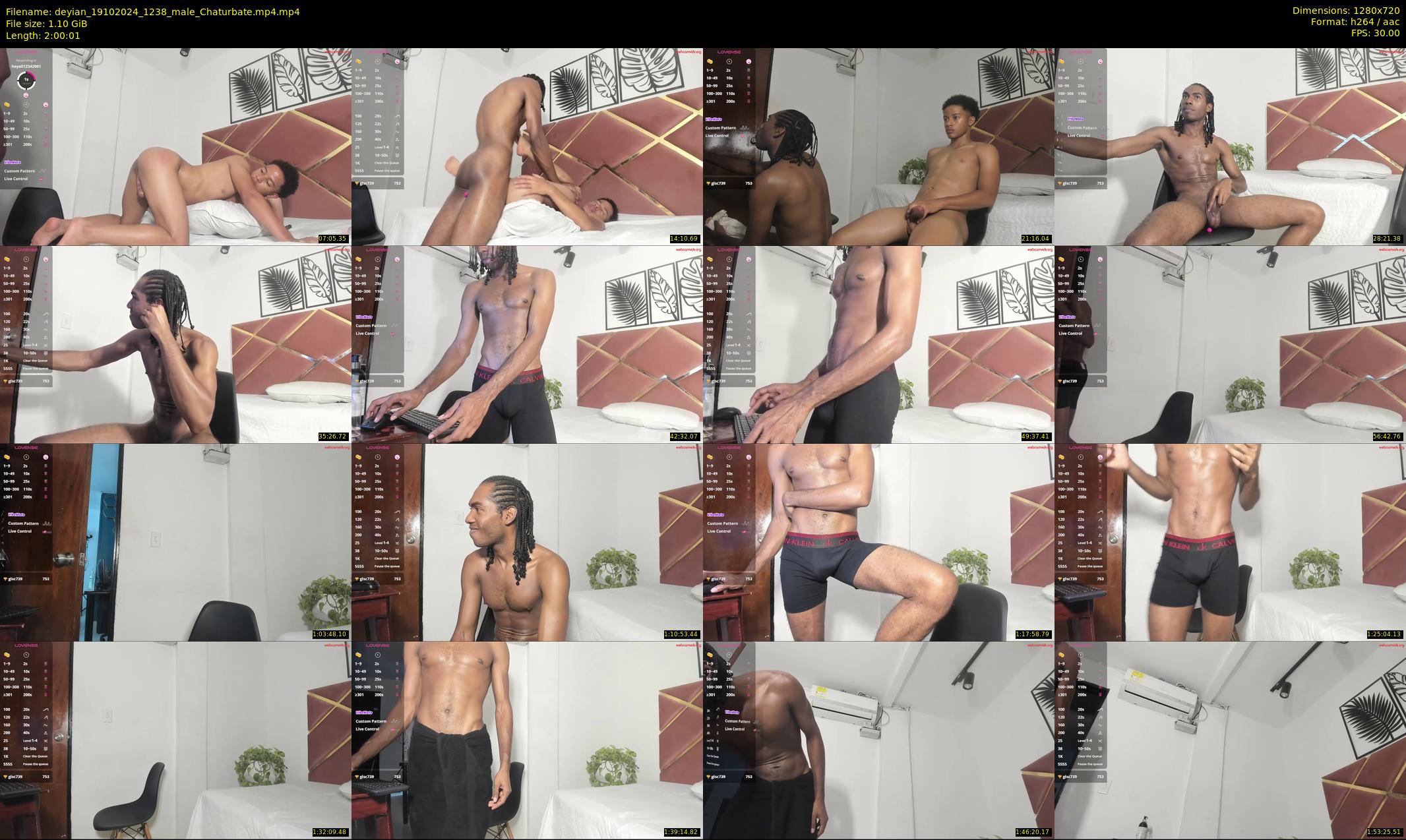 deyian — 121 minute Chaturbate male cam show recording, 720p, Oct 19, 2024