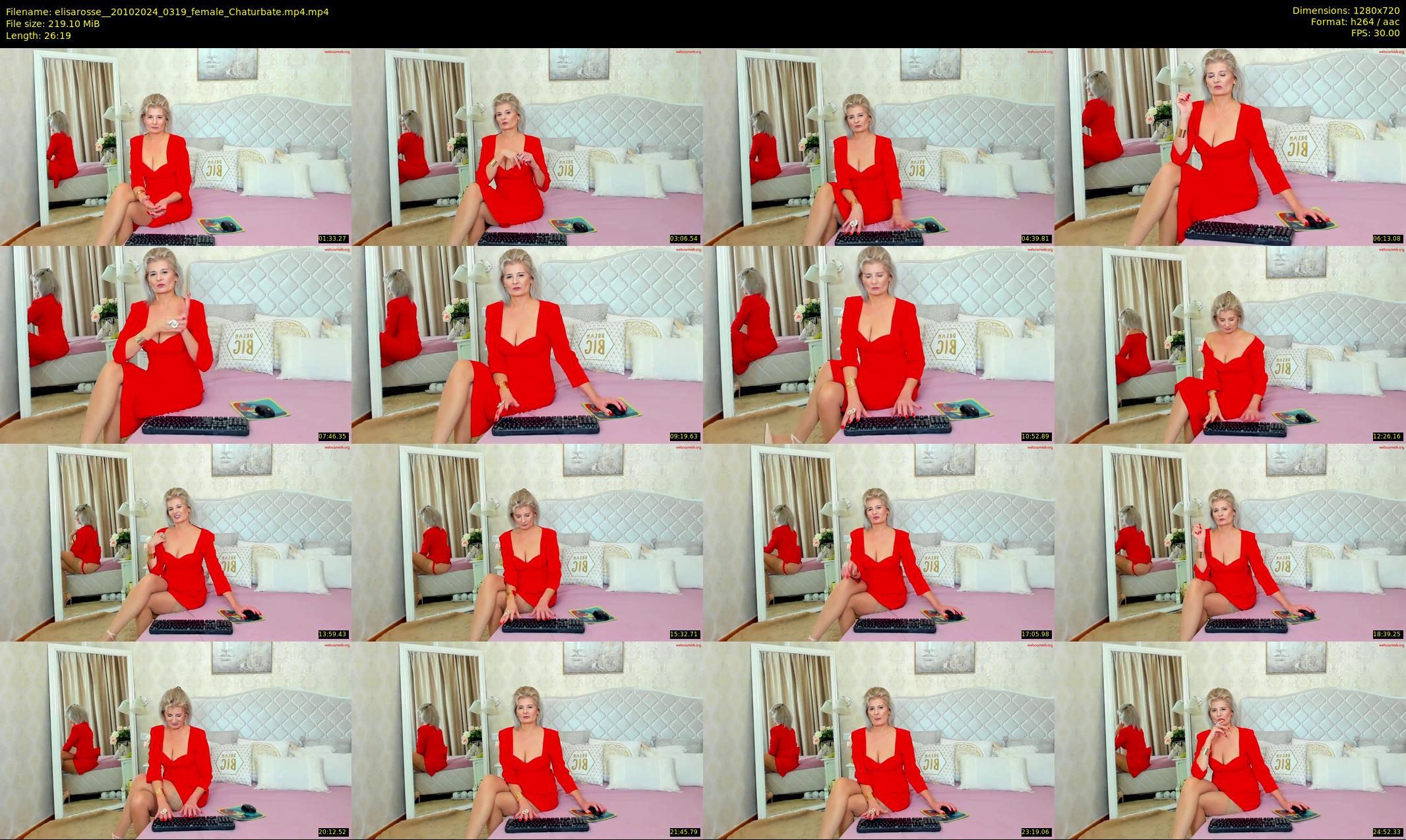 elisarosse_ — 27 minute Chaturbate female cam show recording, 720p, Oct 20, 2024