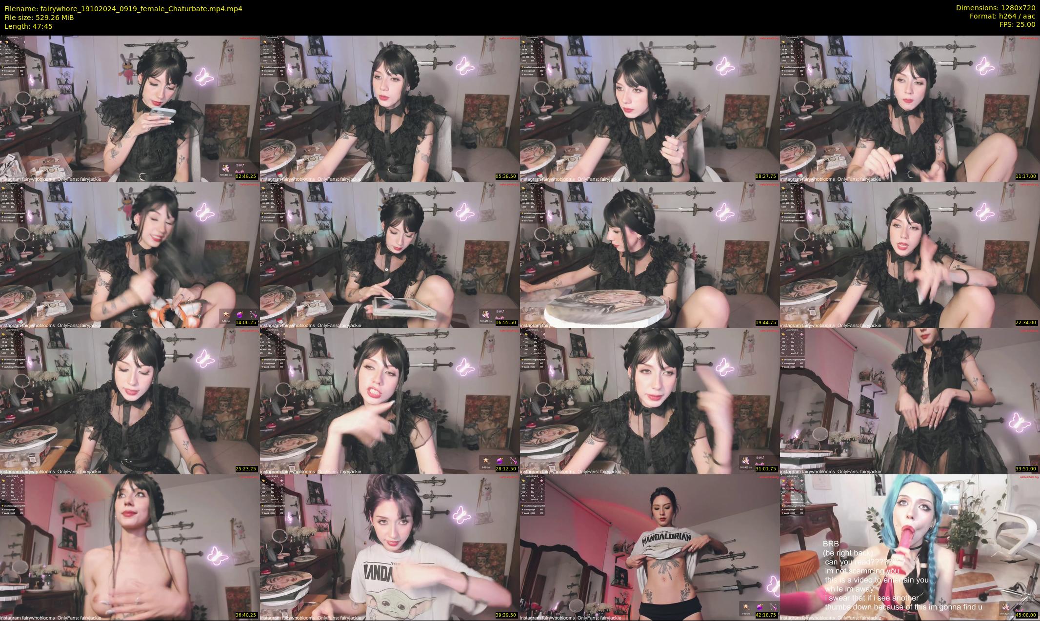 fairywhore — 48 minute Chaturbate female cam show recording, 720p, Oct 19, 2024