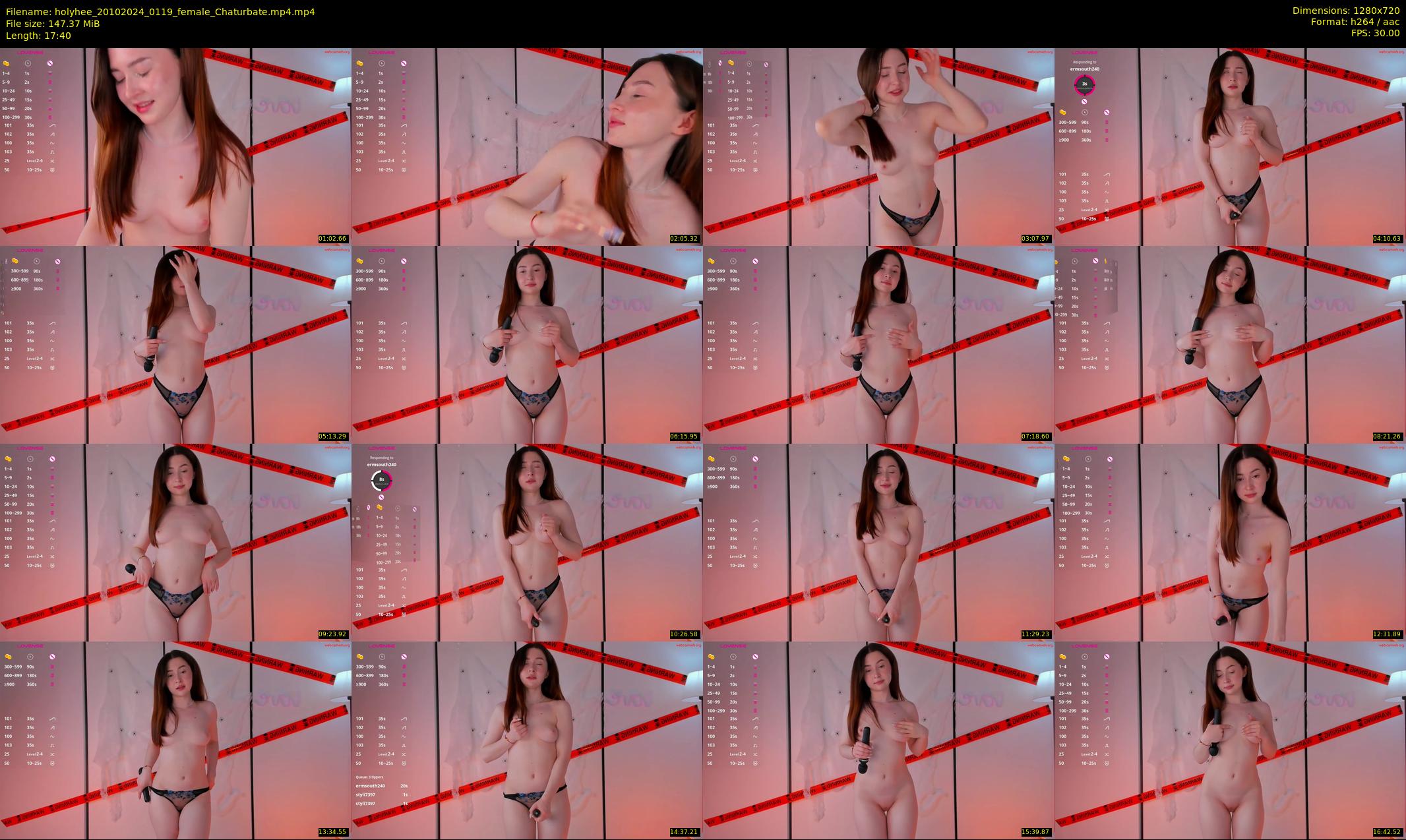 holyhee — 18 minute Chaturbate female cam show recording, 720p, Oct 20, 2024