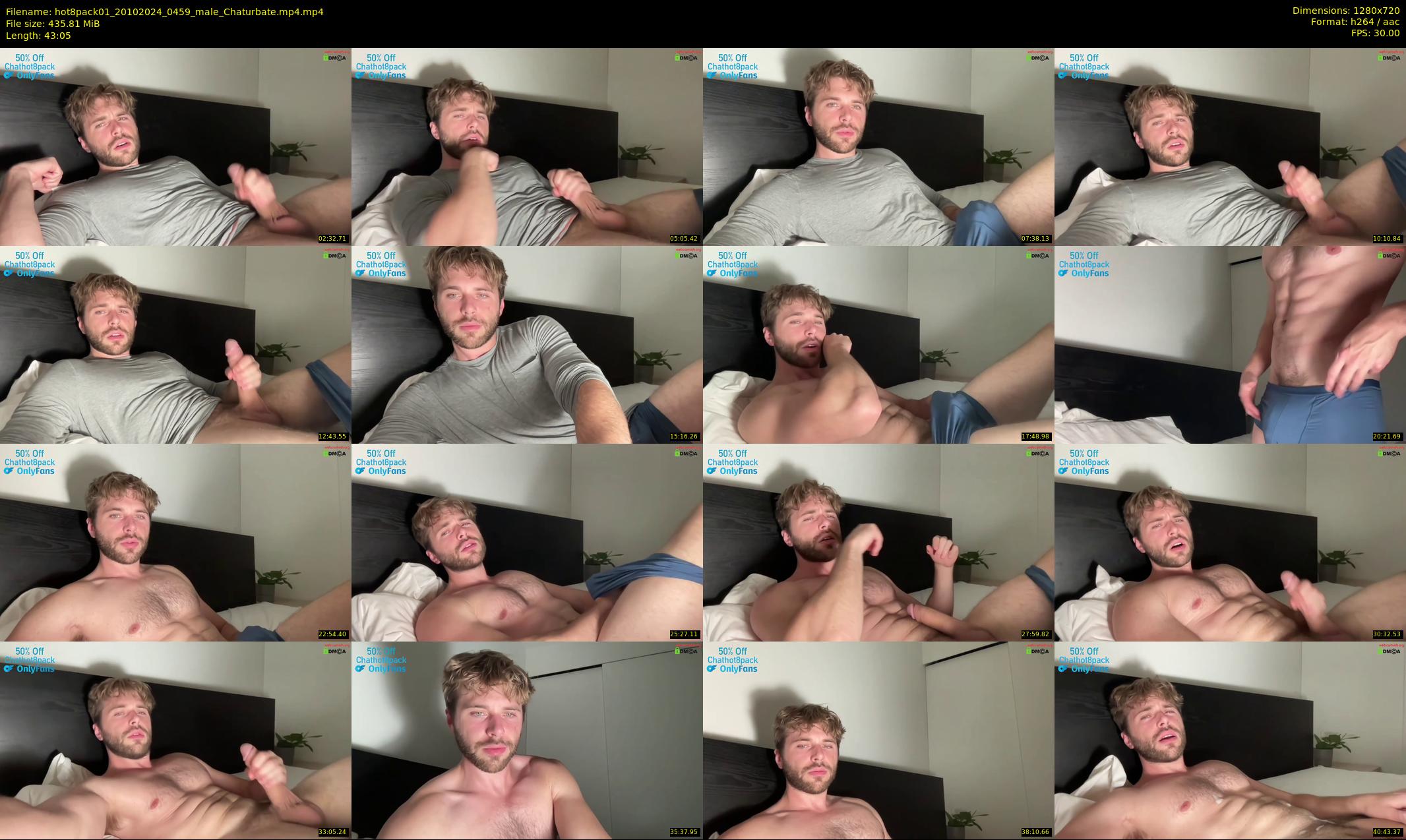 hot8pack01 — 44 minute Chaturbate male cam show recording, 720p, Oct 20, 2024