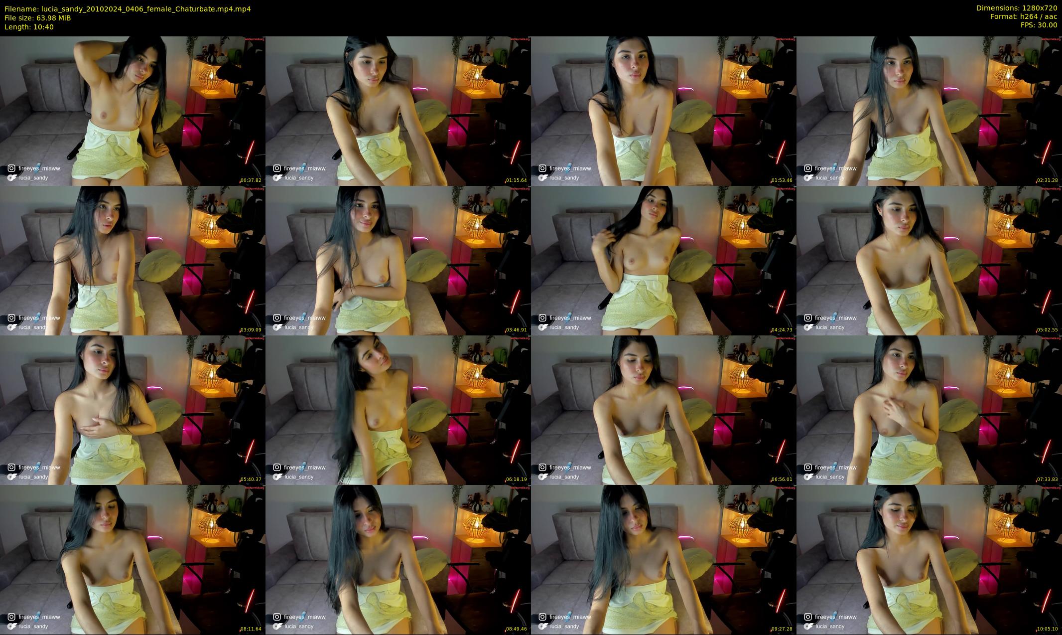 lucia_sandy — 11 minute Chaturbate female cam show recording, 720p, Oct 20, 2024