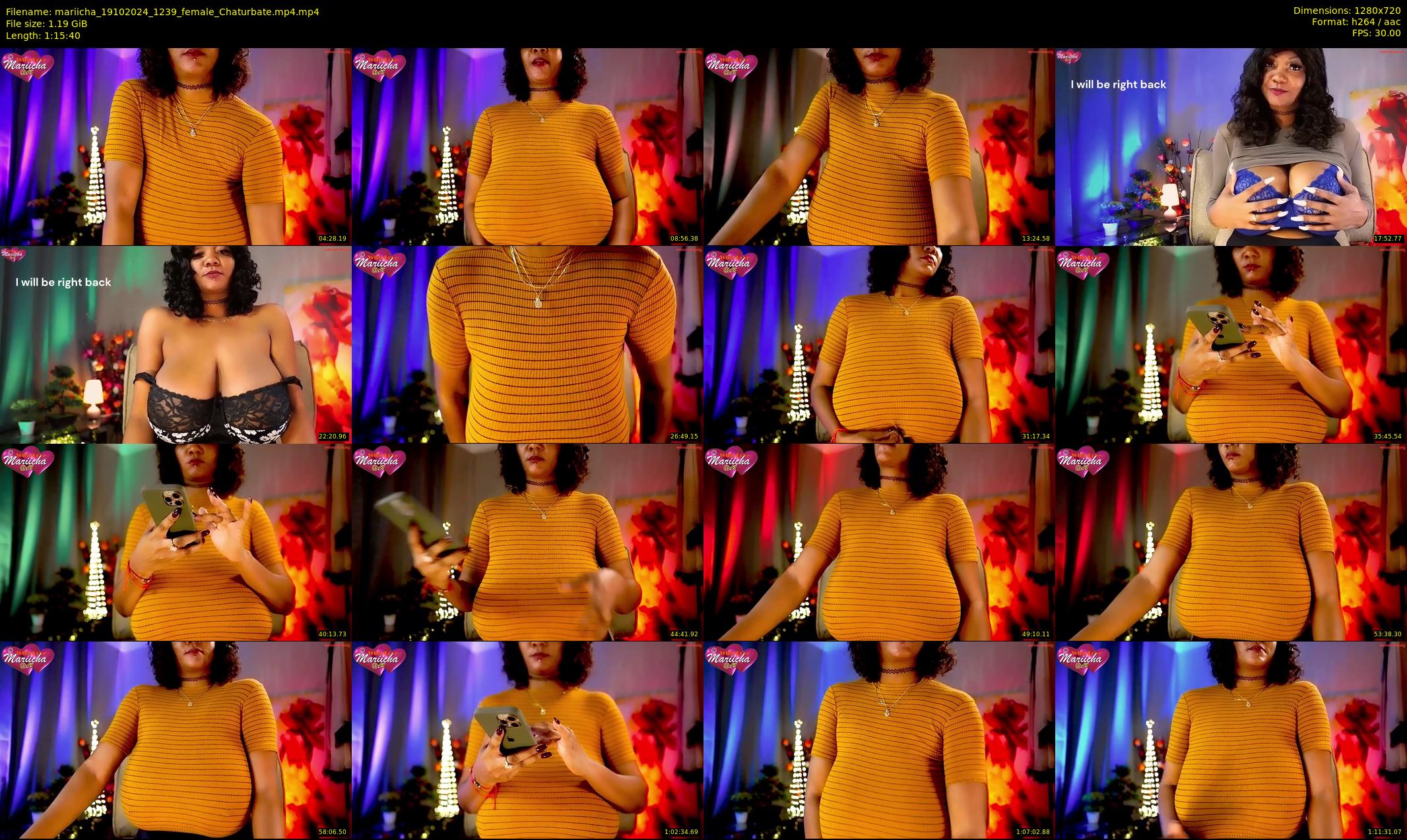 mariicha — 76 minute Chaturbate female cam show recording, 720p, Oct 19, 2024