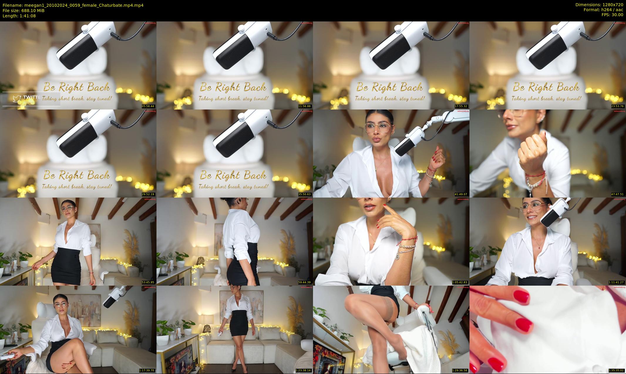 meegan1 — 102 minute Chaturbate female cam show recording, 720p, Oct 20, 2024