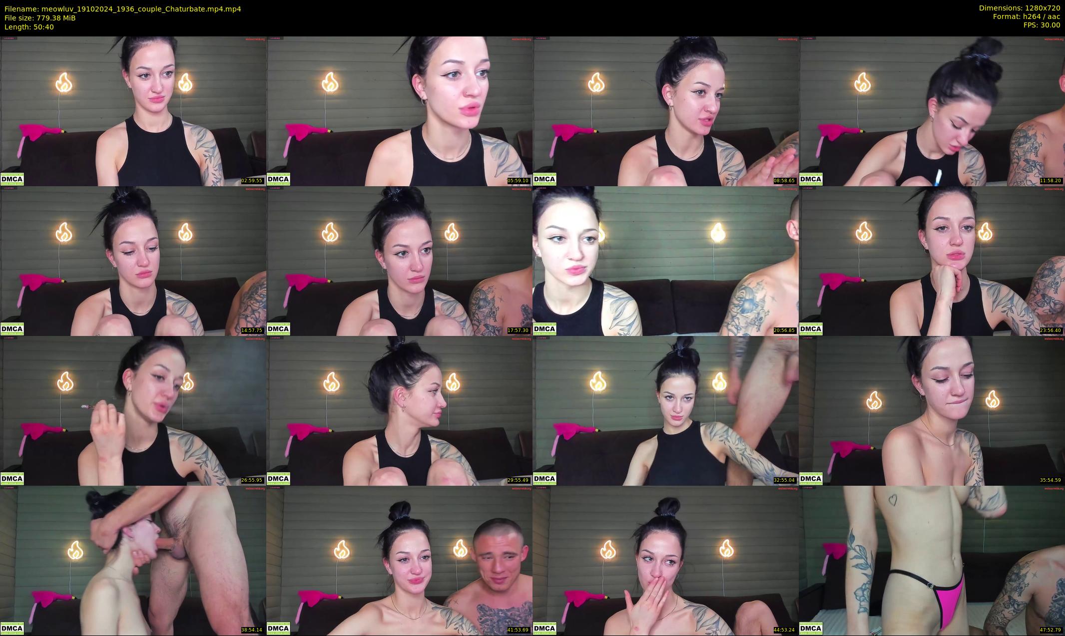meowluv — 51 minute Chaturbate couple cam show recording, 720p, Oct 19, 2024
