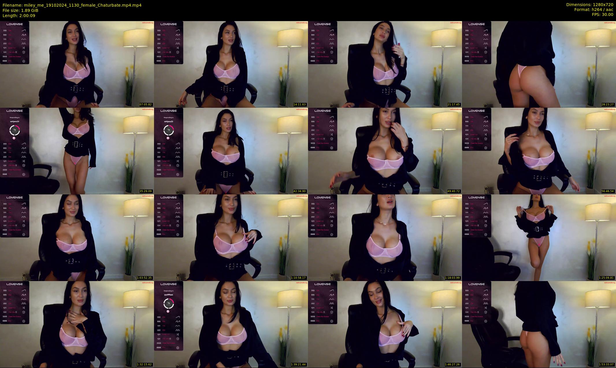 miley_me — 121 minute Chaturbate female cam show recording, 720p, Oct 19, 2024