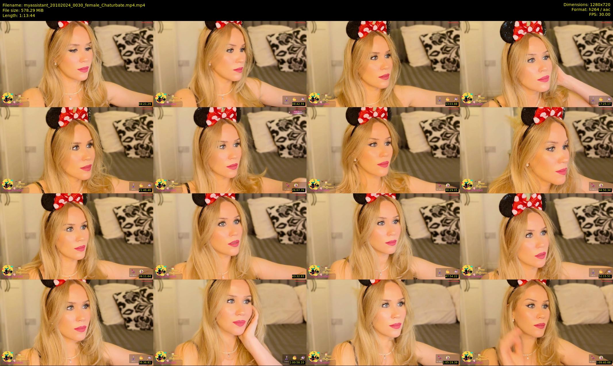 myassistant — 74 minute Chaturbate female cam show recording, 720p, Oct 20, 2024